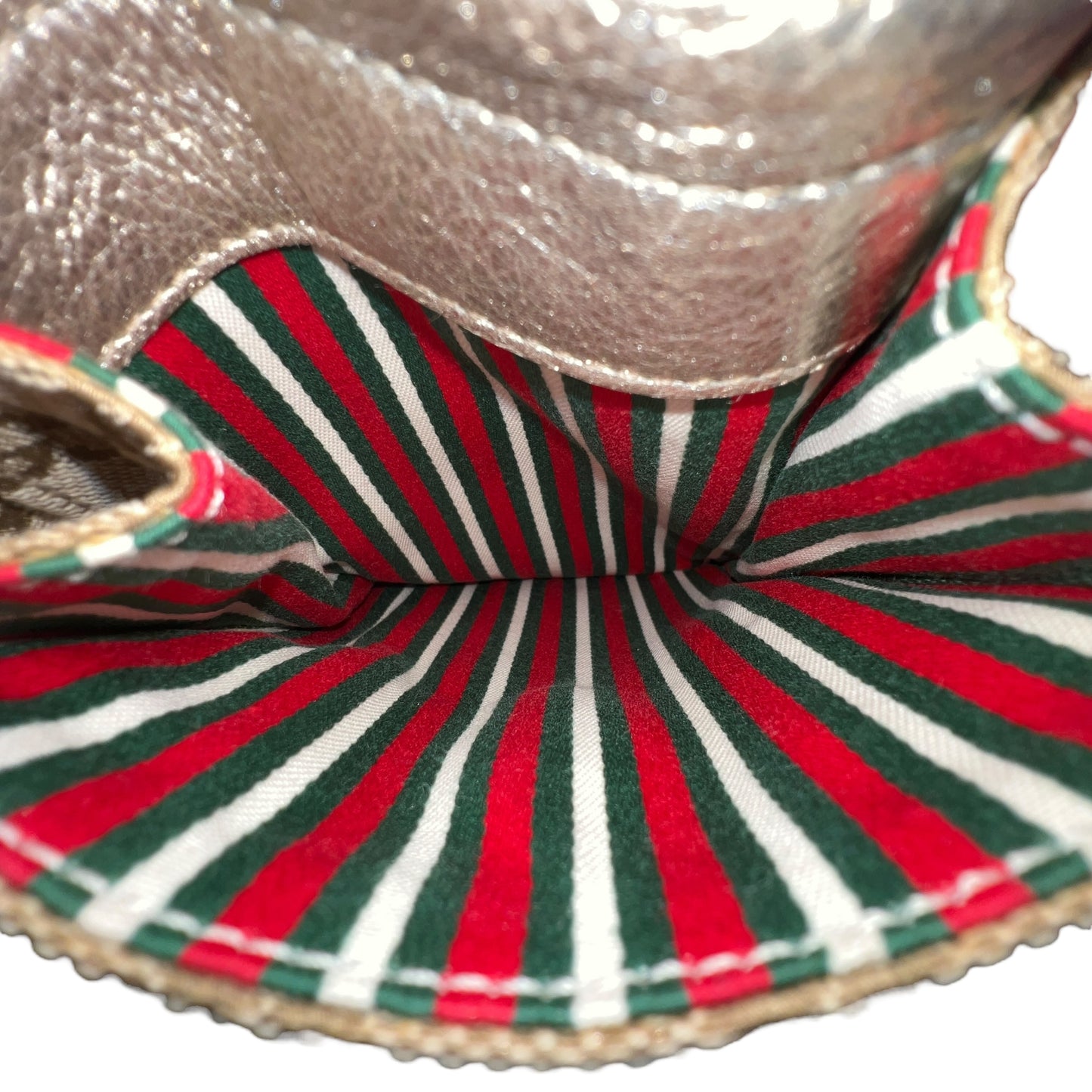 Gucci Monogram Metallic Leather Hobo Bag