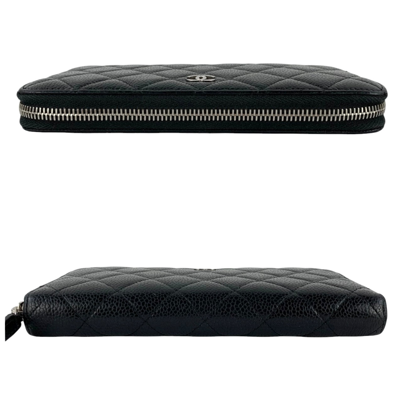 Chanel Matelasse Caviar Zip Around Wallet