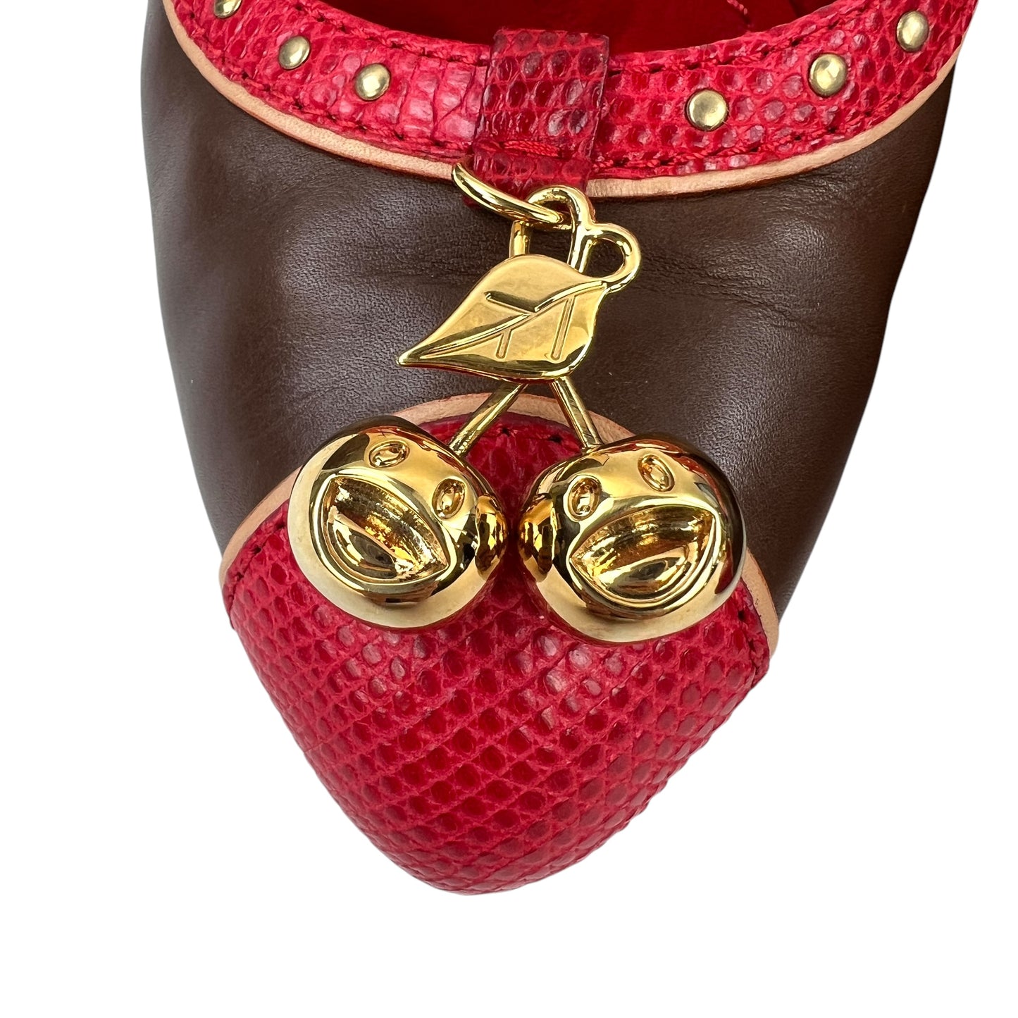 Louis Vuitton Cherry Leather Heels