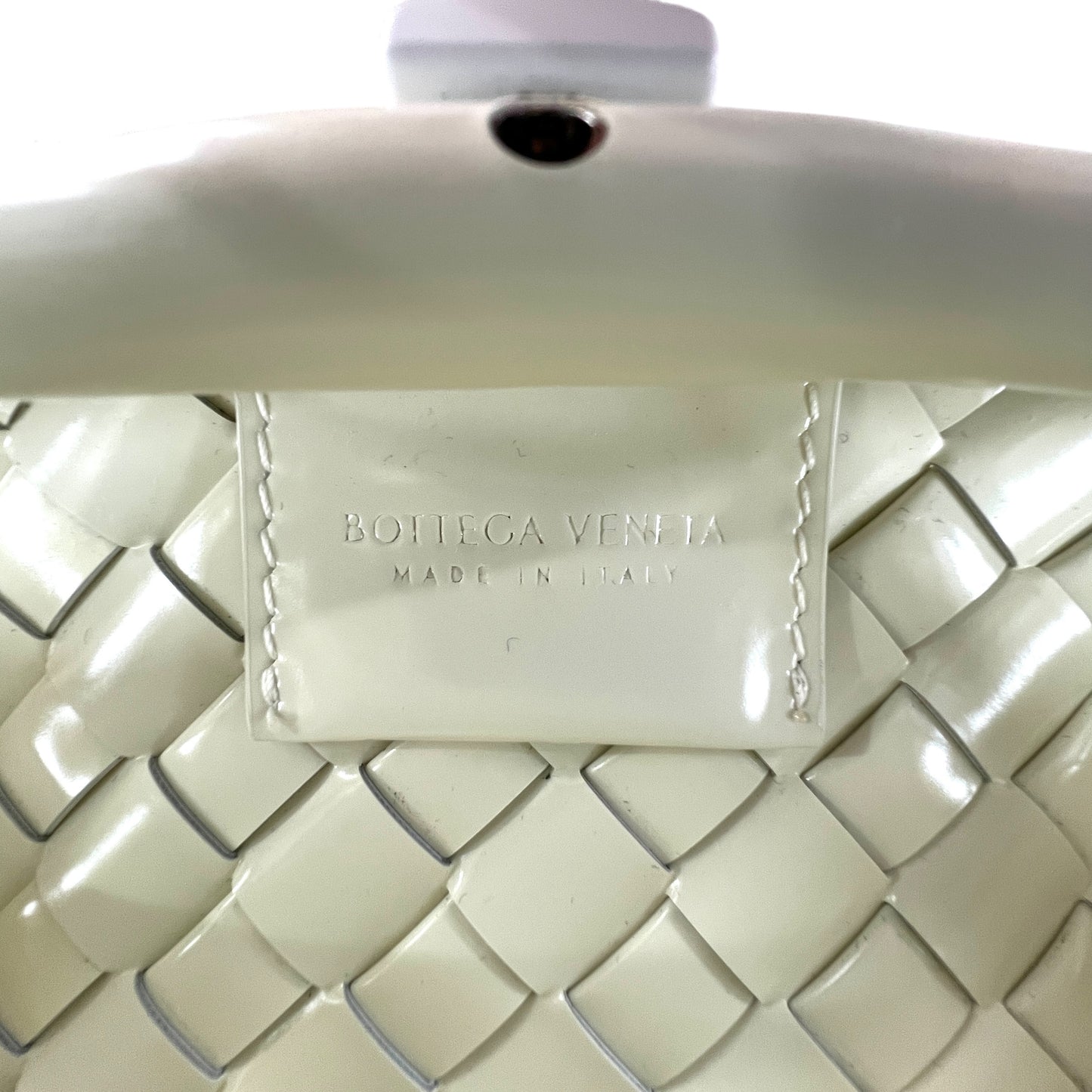 Bottega Veneta Intrecciato Patent Leather Two-Way Bag