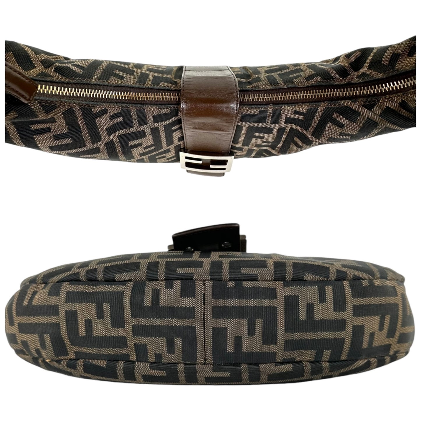 Fendi Zucca Croissant Shoulder Bag