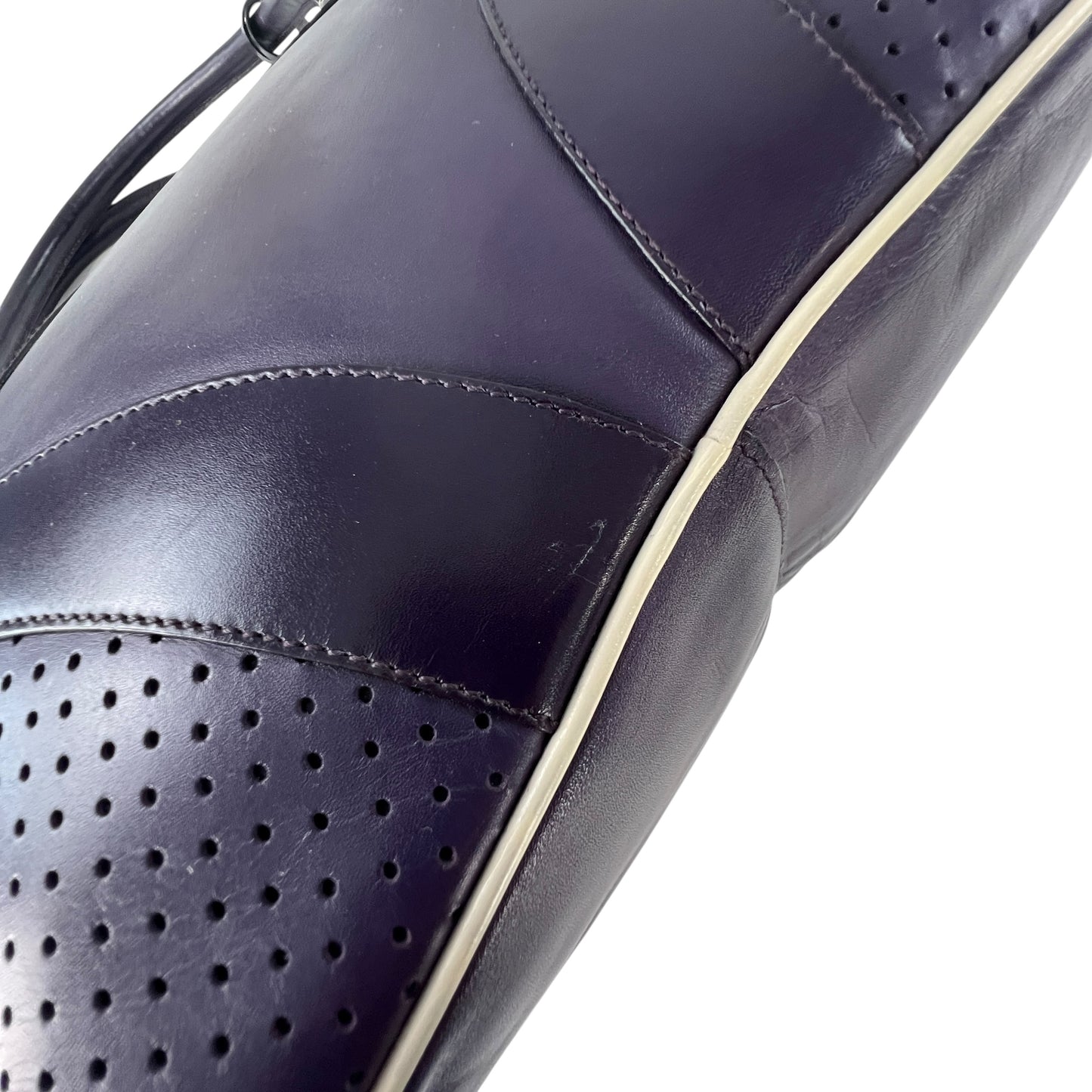Prada Vitello Drive Leather Bowling Bag