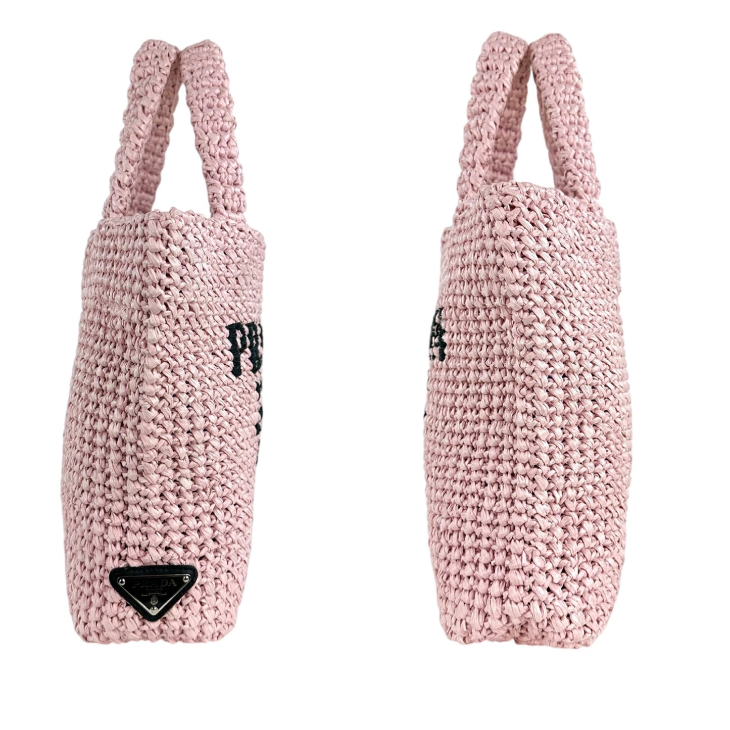 Prada Raffia Small Tote Bag