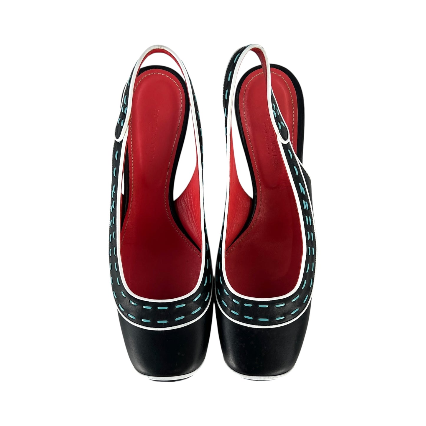 Bottega Veneta Tricolor Kitten Heel