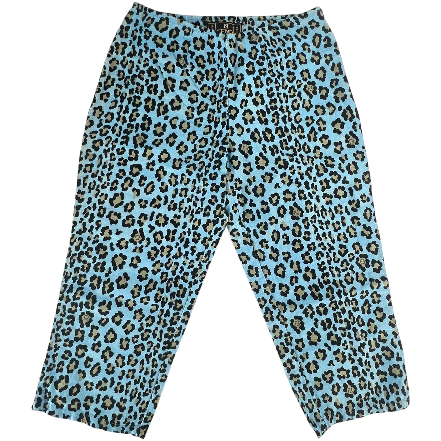 Fendi Vintage Leopard Print Capris