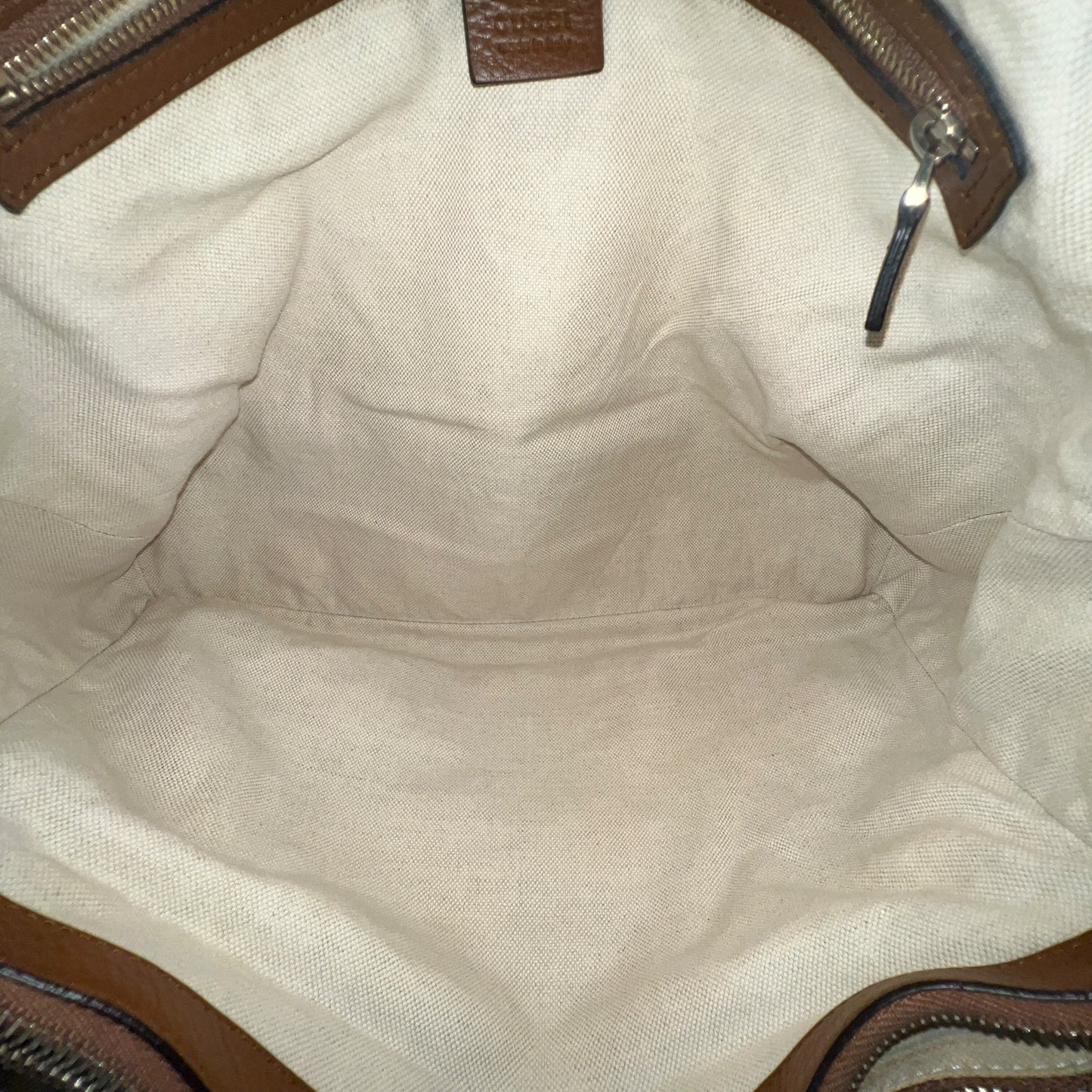 Gucci Monogram Leather Bow Tote Bag