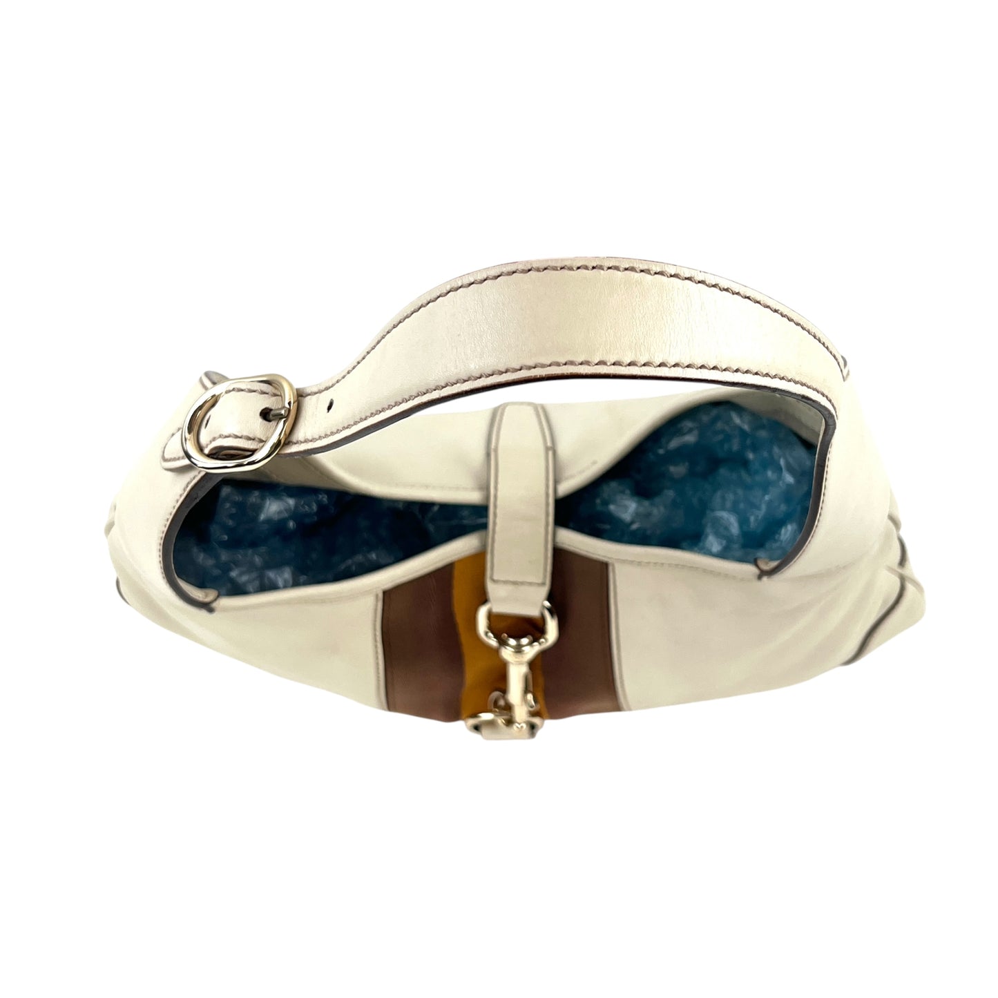 Gucci Web Jackie Leather Shoulder Bag