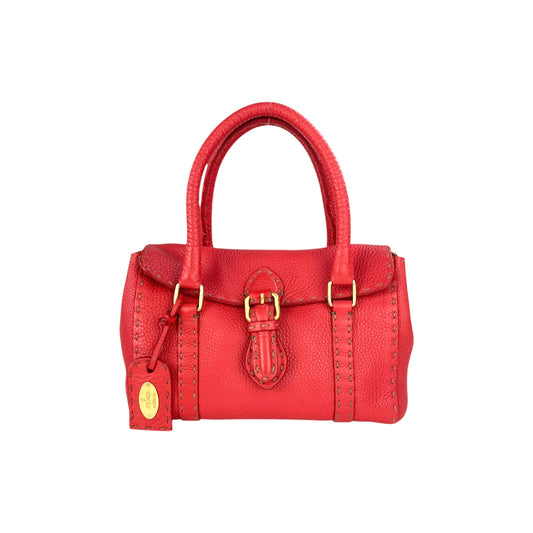 Fendi Mini Linda Selleria Leather Handbag