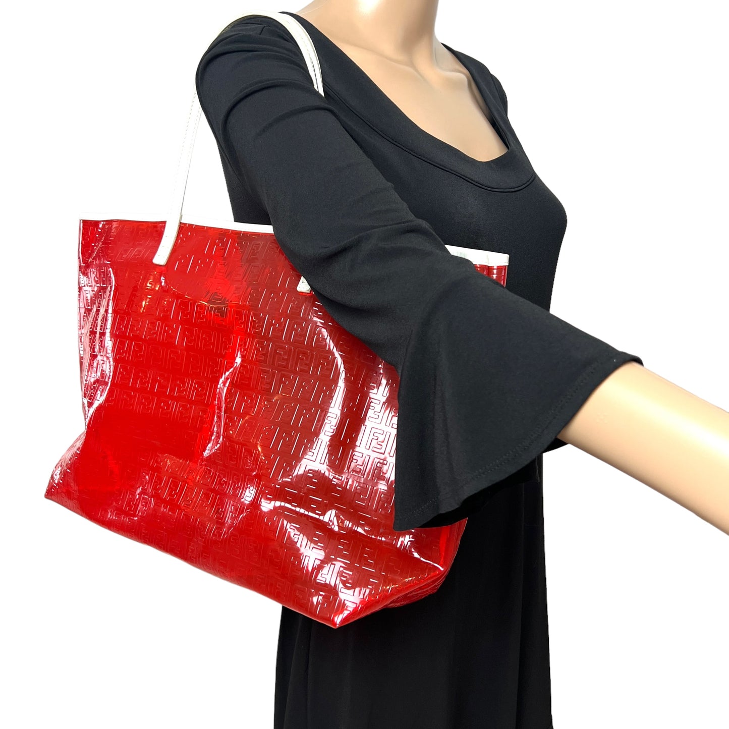Fendi Zucchino Rubber Tote Bag