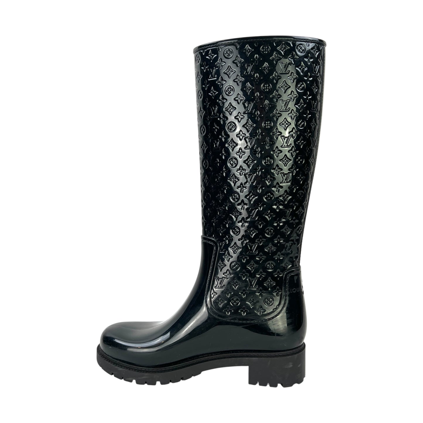 Louis Viutton Monogram Embossed Rubber Boots