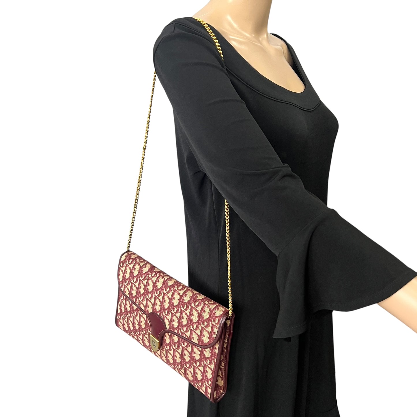 Dior Vintage Trotter Chain Shoulder Bag