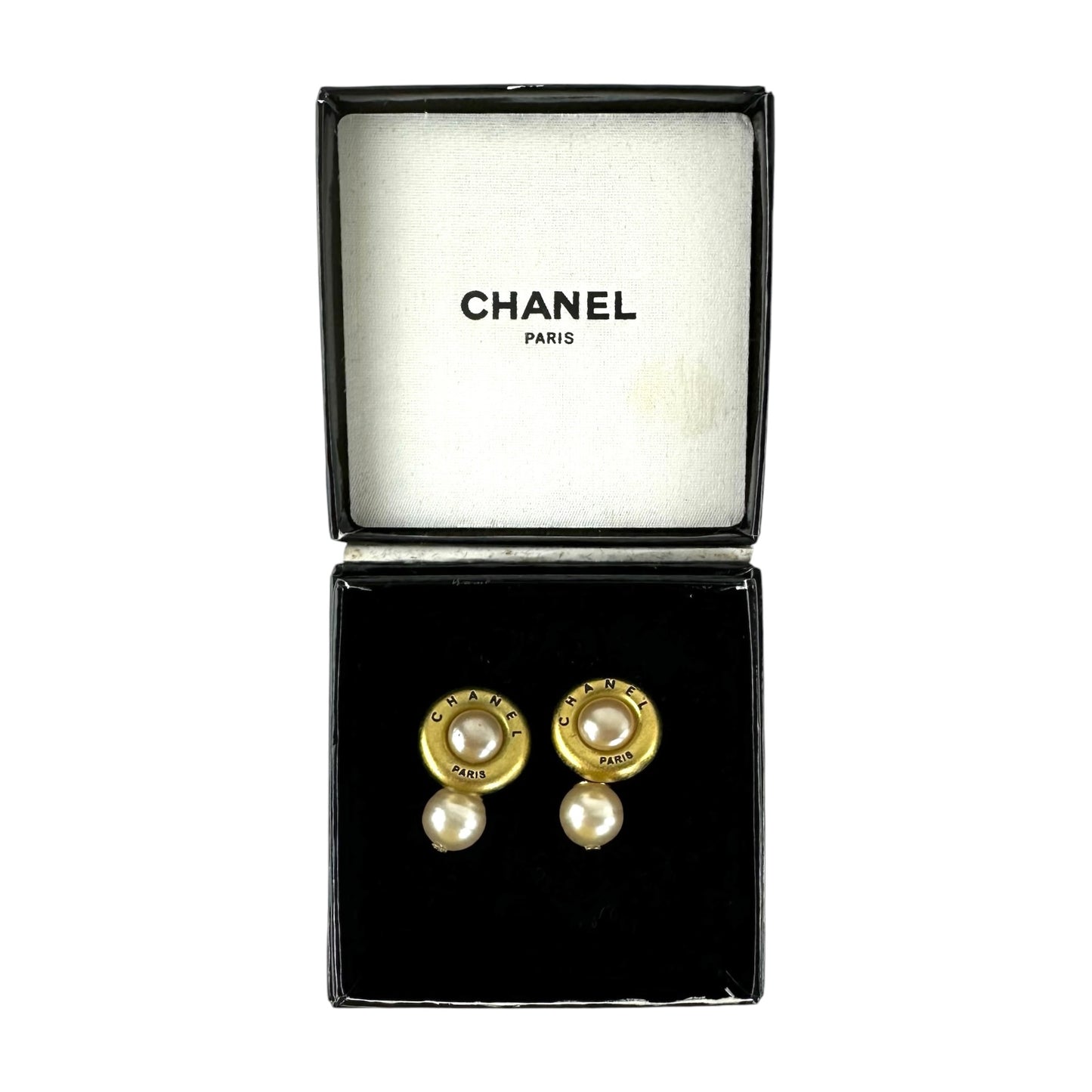 Chanel Vintage Faux Pearl Cufflinks