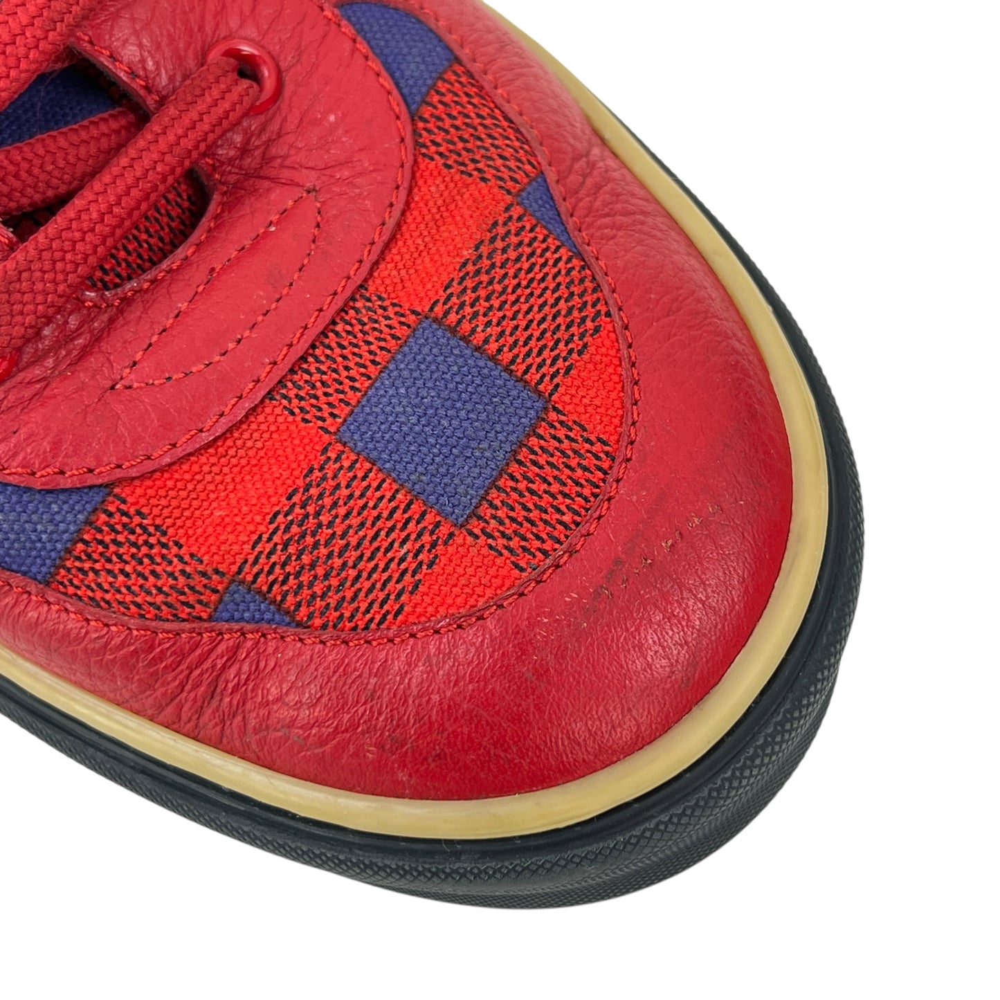Louis Vuitton Damier Red Sneakers