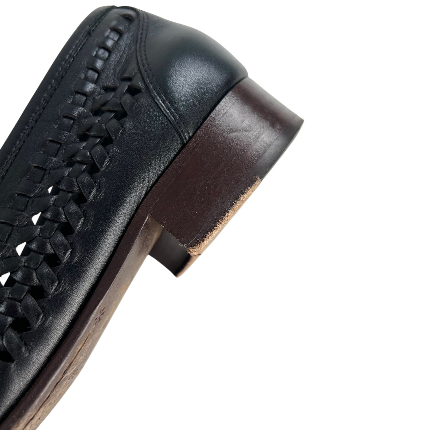 Saint Laurent Leather Woven Loafers