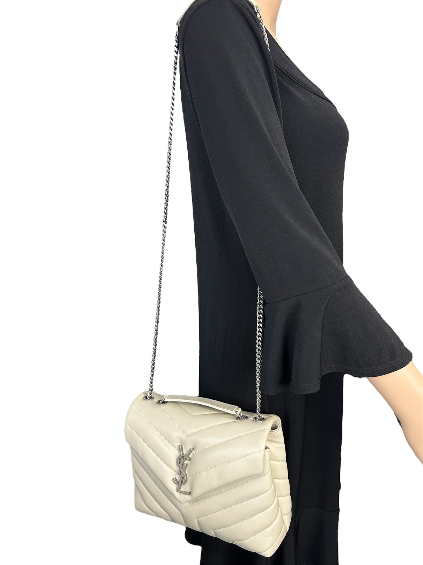 Saint Laurent Quilted Loulou Crossbody Bag