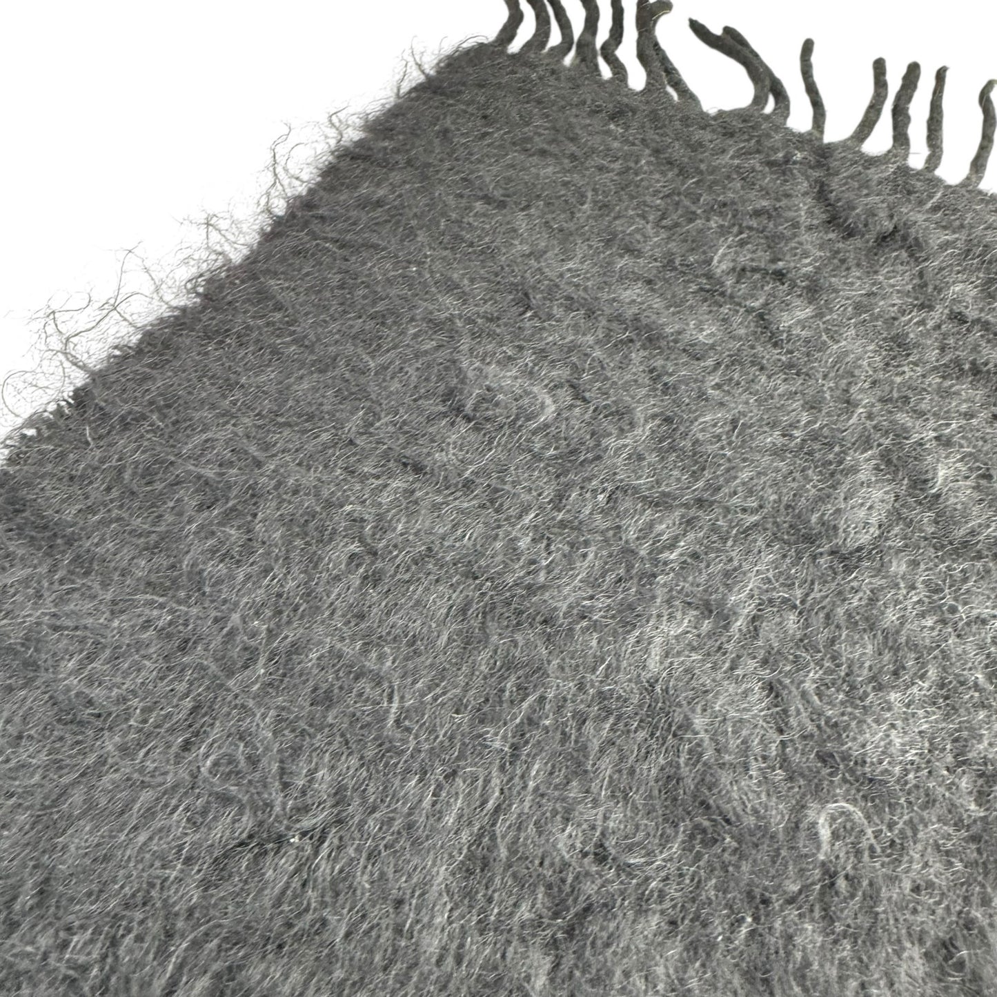 Loewe Black Mohair & Wool Scarf