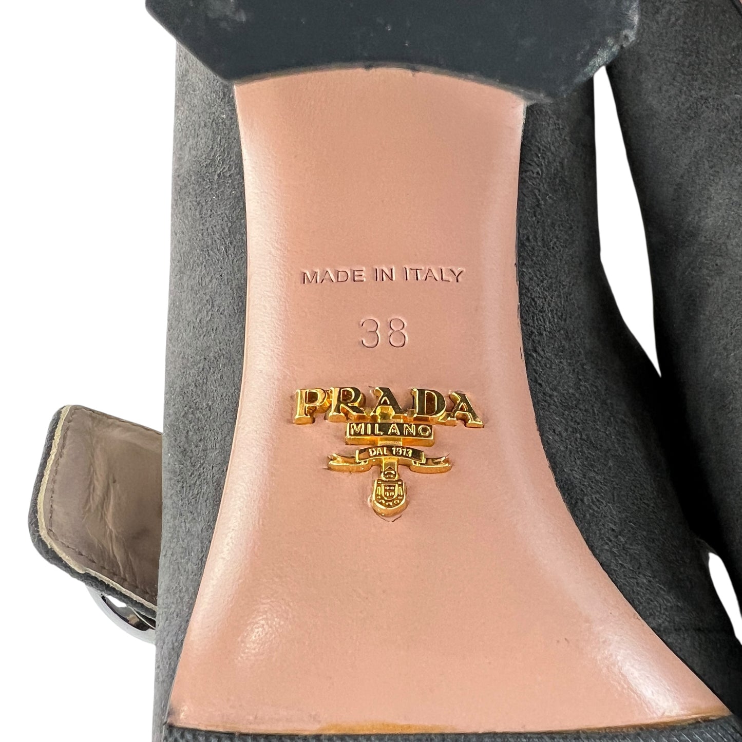 Prada Button Suede Pumps
