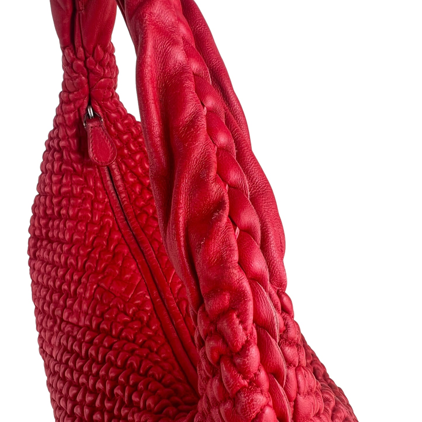 Bottega Veneta Ponza Intrecciato Leather Shoulder Bag
