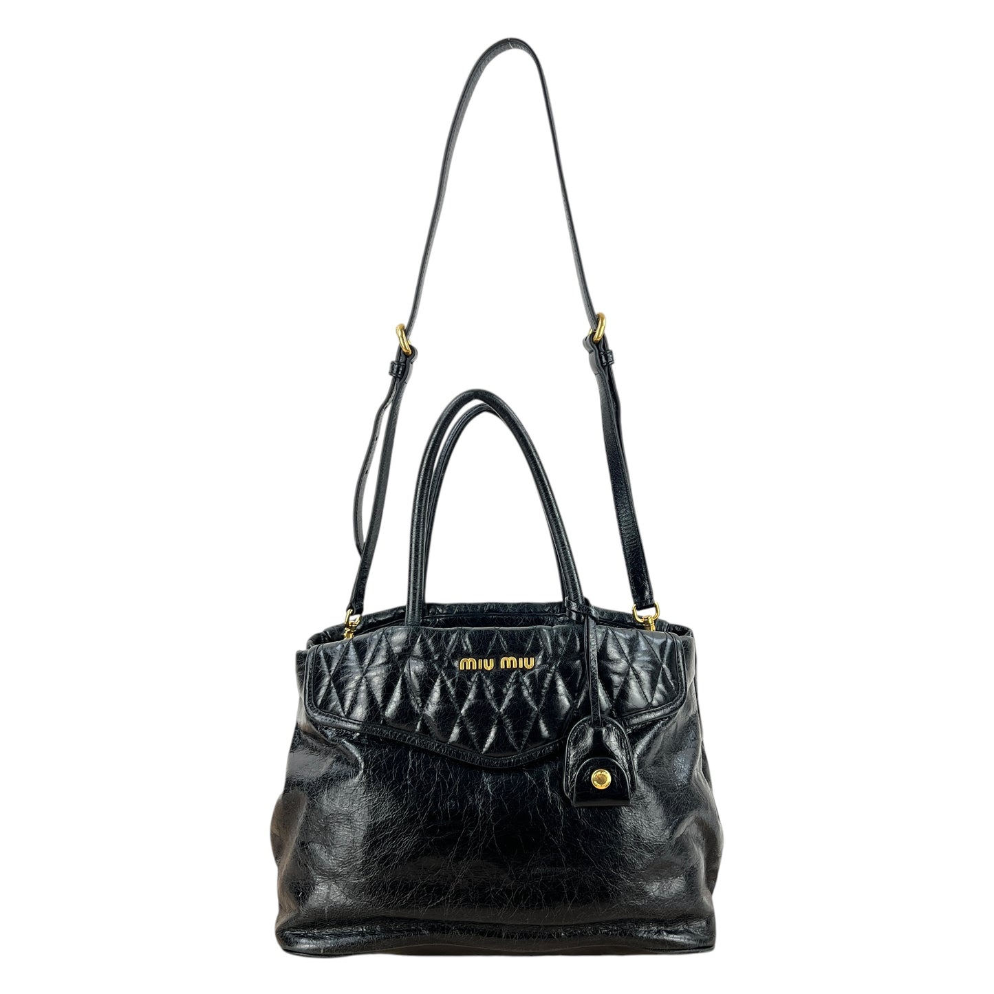 Miu Miu Patent Leather Two-Way Bag