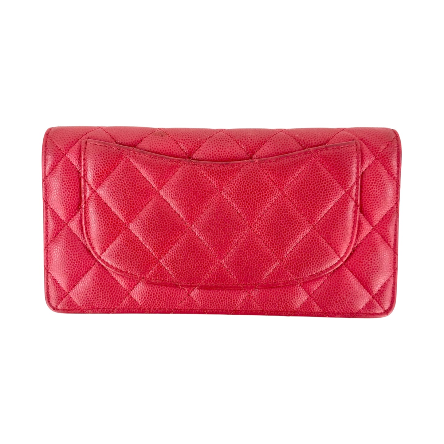 Chanel Matelasse Caviar Leather Long Bifold Wallet