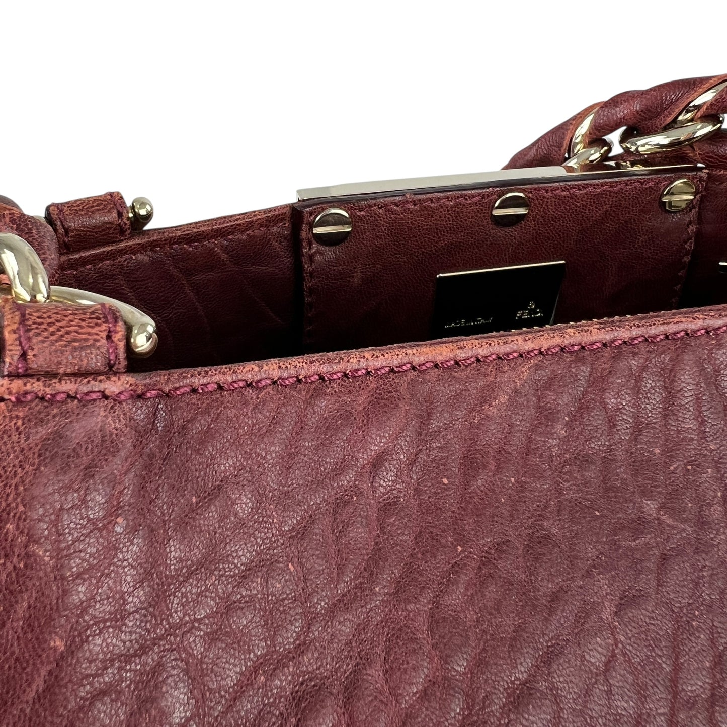 Fendi Mia Leather Shoulder Bag