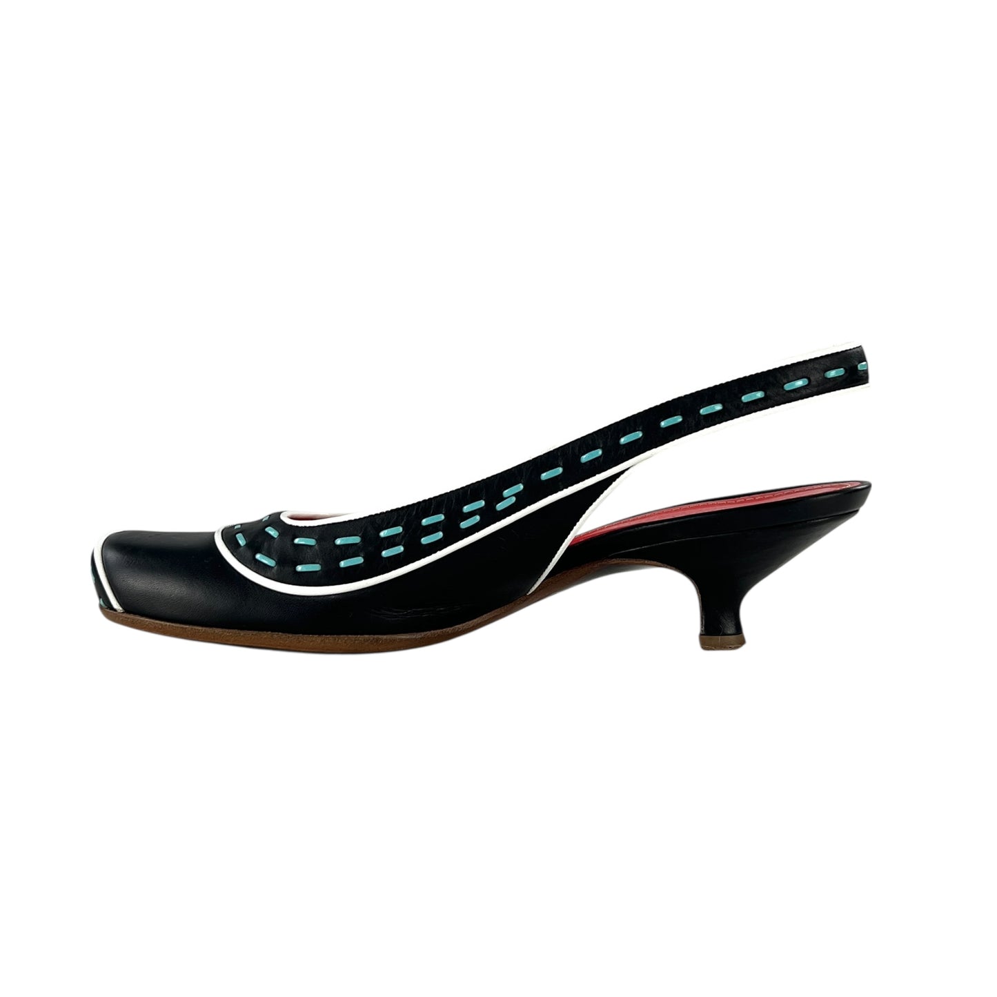 Bottega Veneta Tricolor Kitten Heel