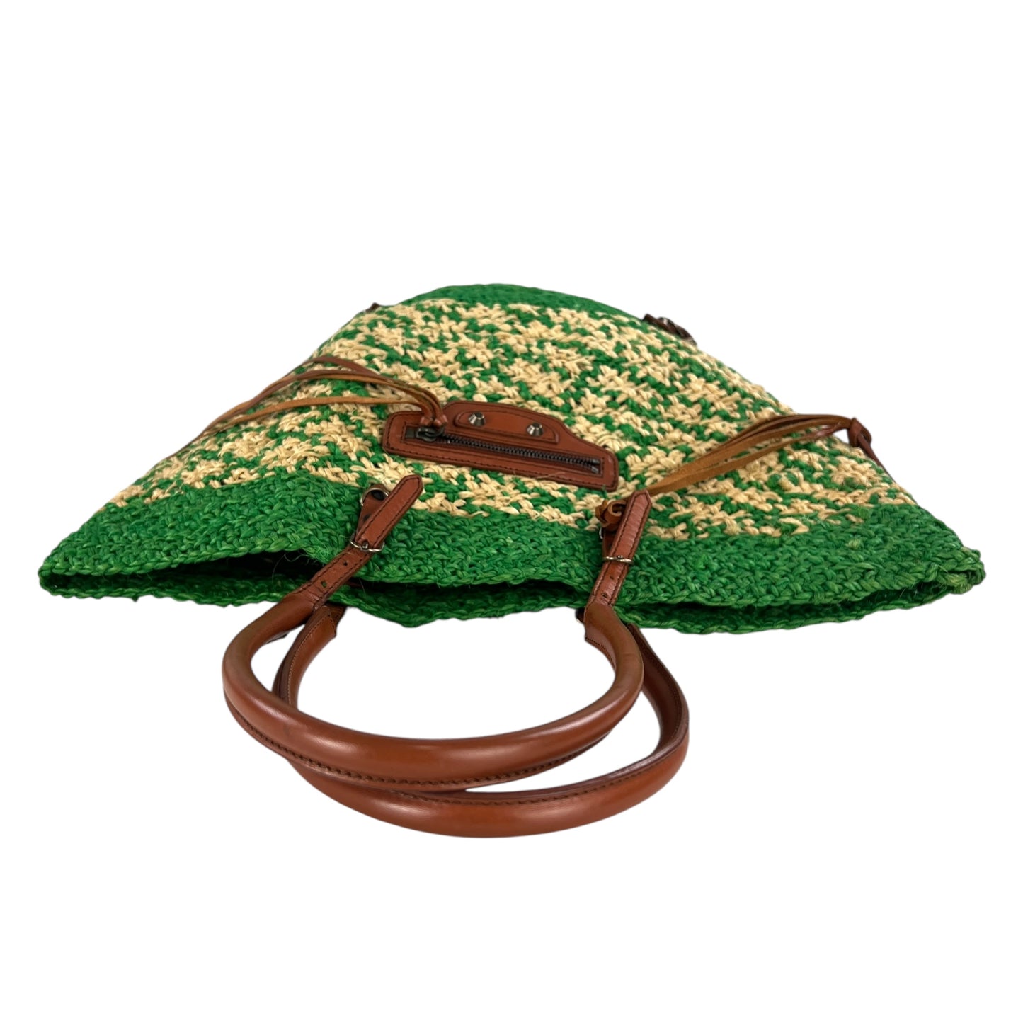 Balenciaga Raffia Tote Bag