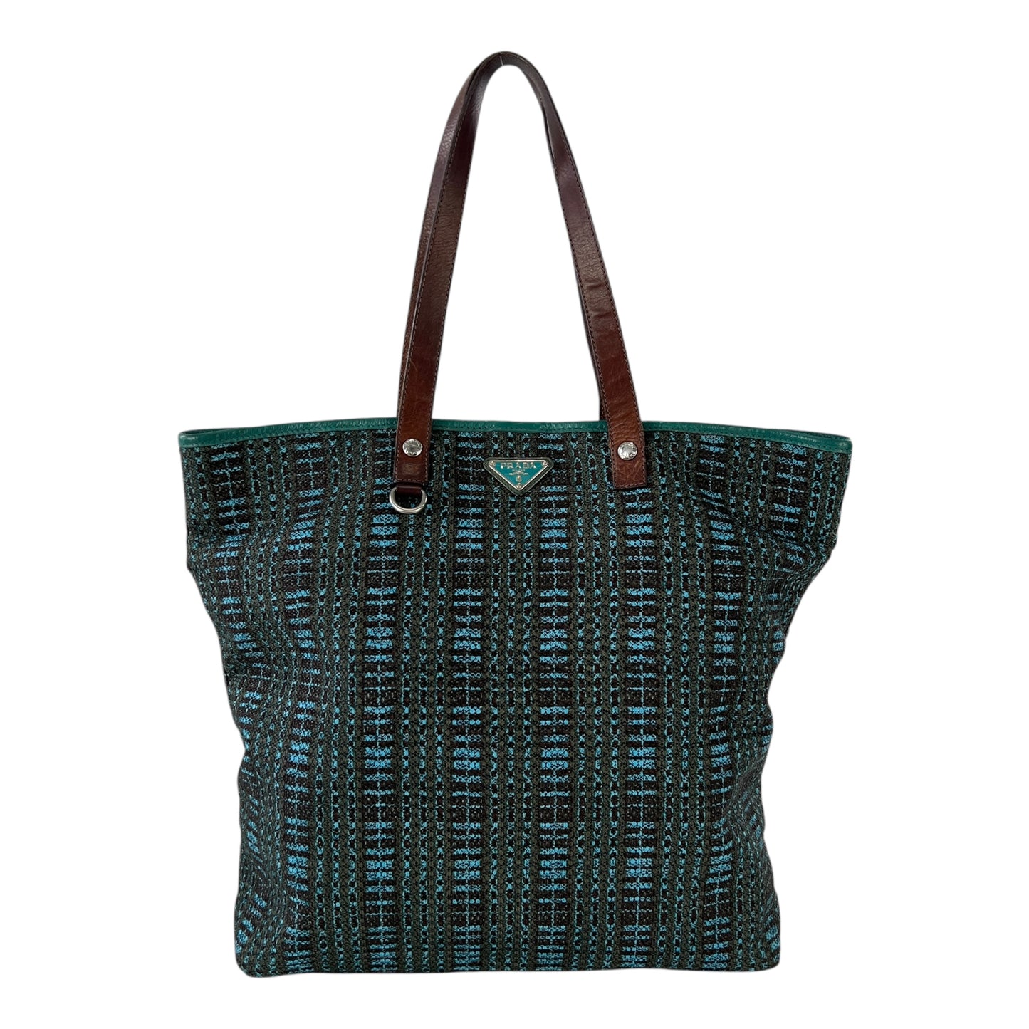 Prada Embroidered Tote Bag