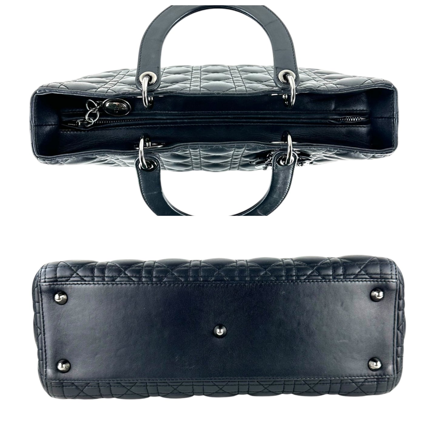 Dior Lady Dior Cannage Leather Two-Way Bag