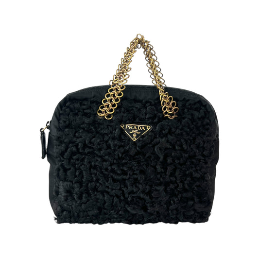 Prada Chain Wool Handbag