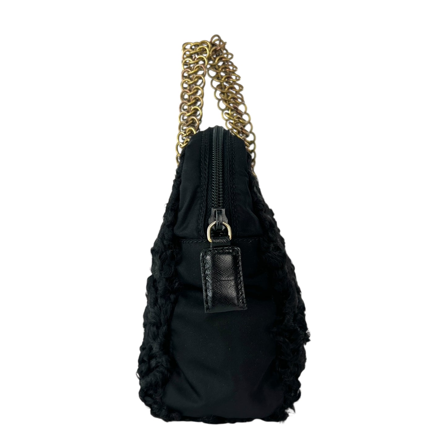 Prada Chain Wool Handbag