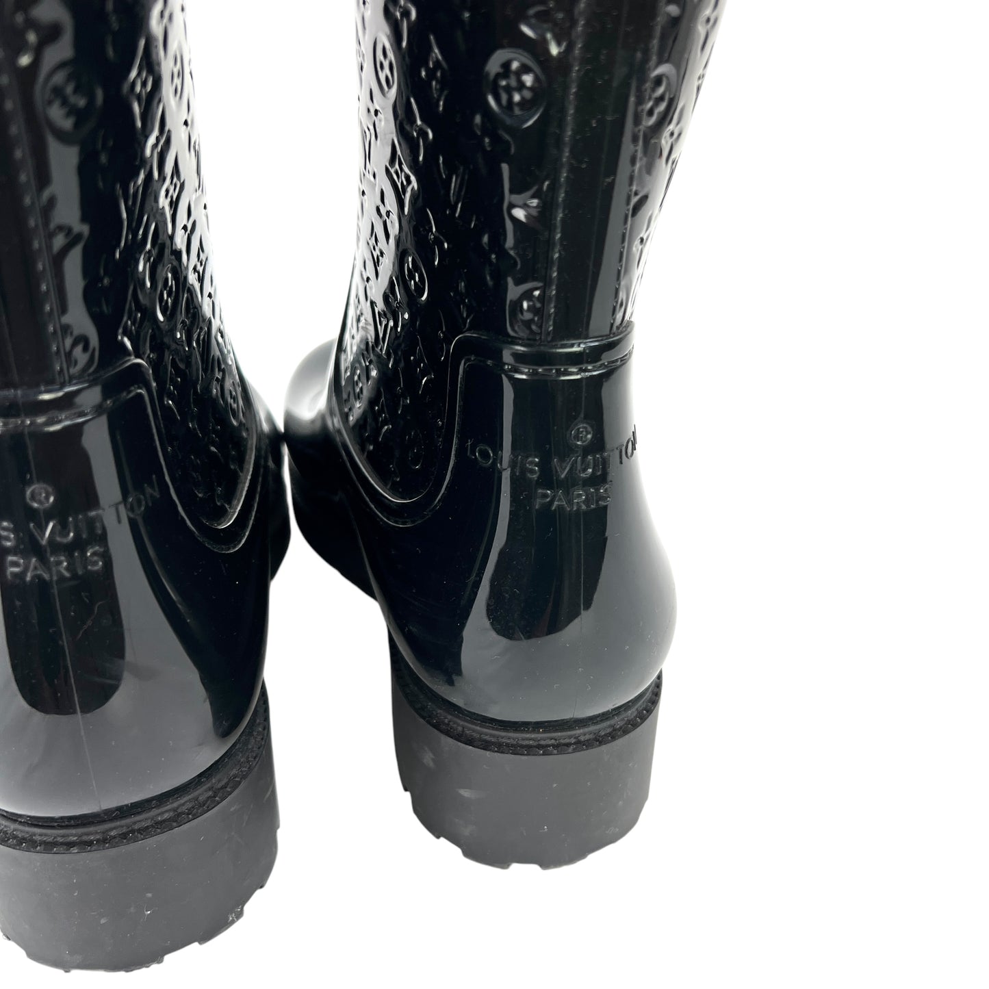 Louis Viutton Monogram Embossed Rubber Boots