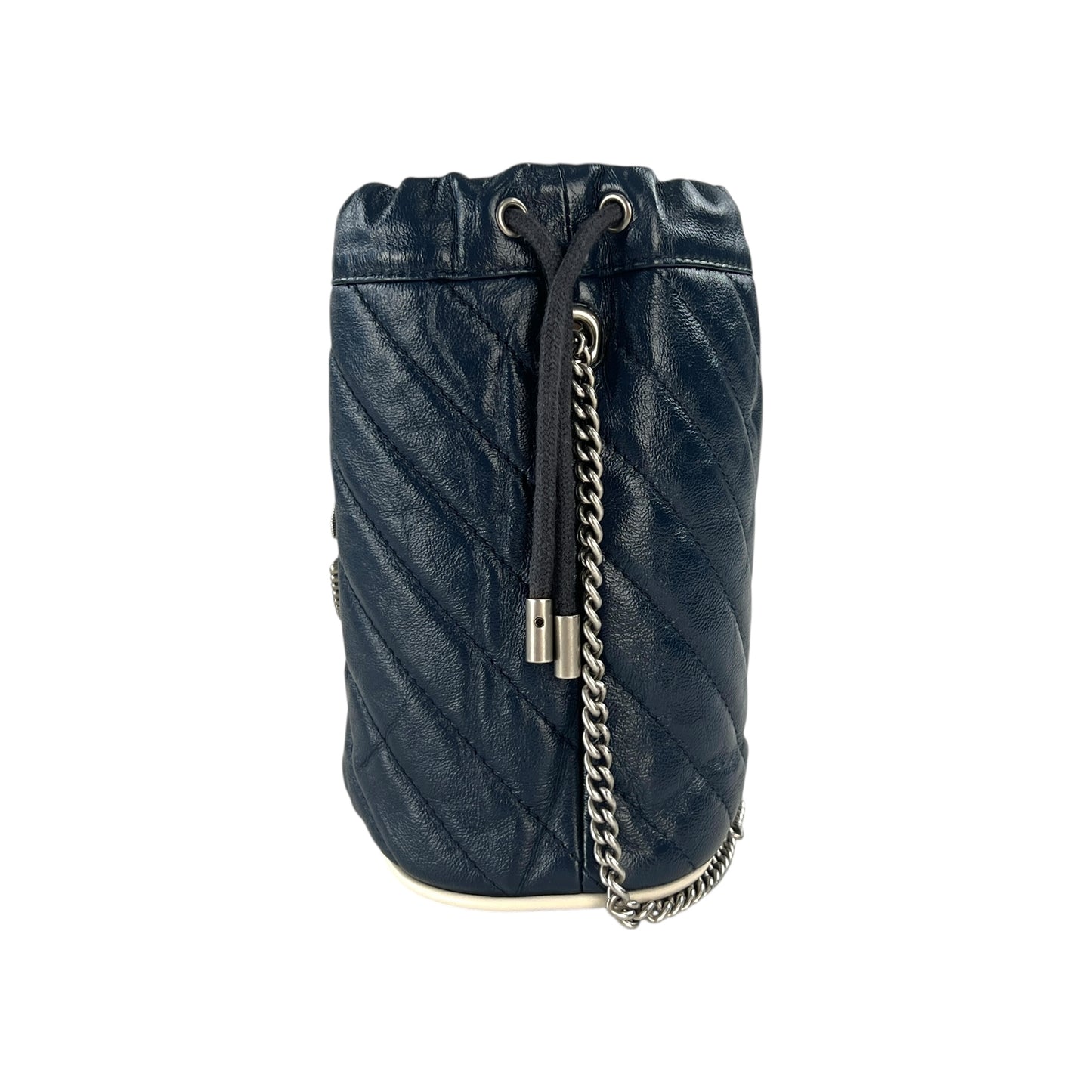 Gucci Marmont Leather Bucket Crossbody Bag