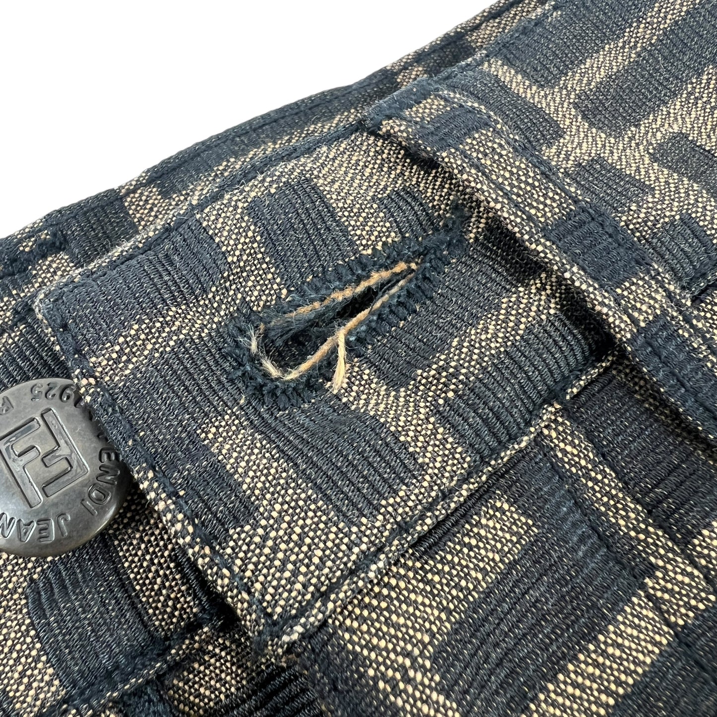 Fendi Vintage Zucca High-Waisted Pant