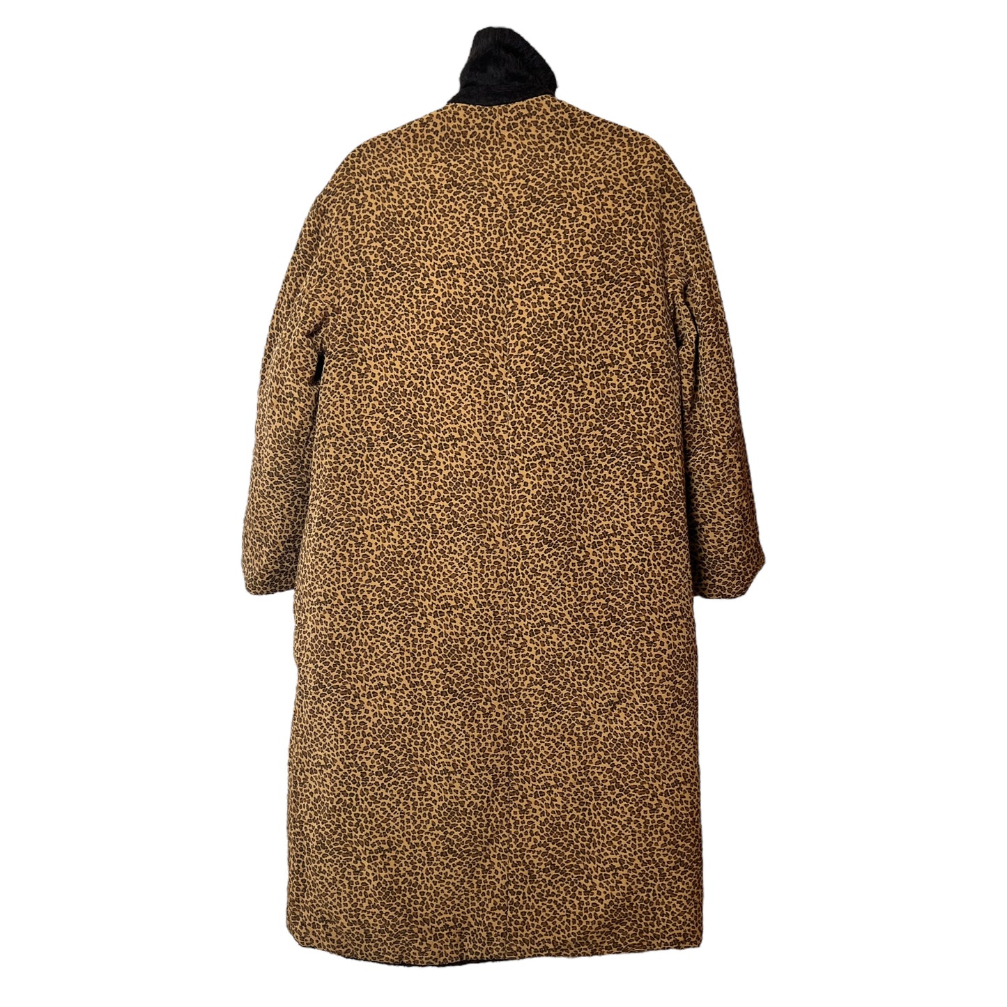 Bottega Veneta Vintage Leopard Print Alpaca Reversible Driving Coat
