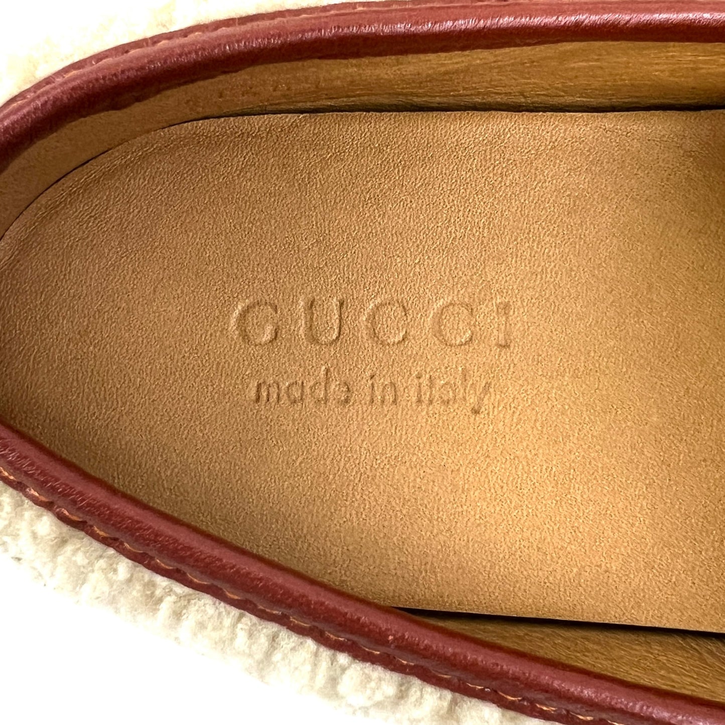 Gucci Horsebit Shearling Slippers