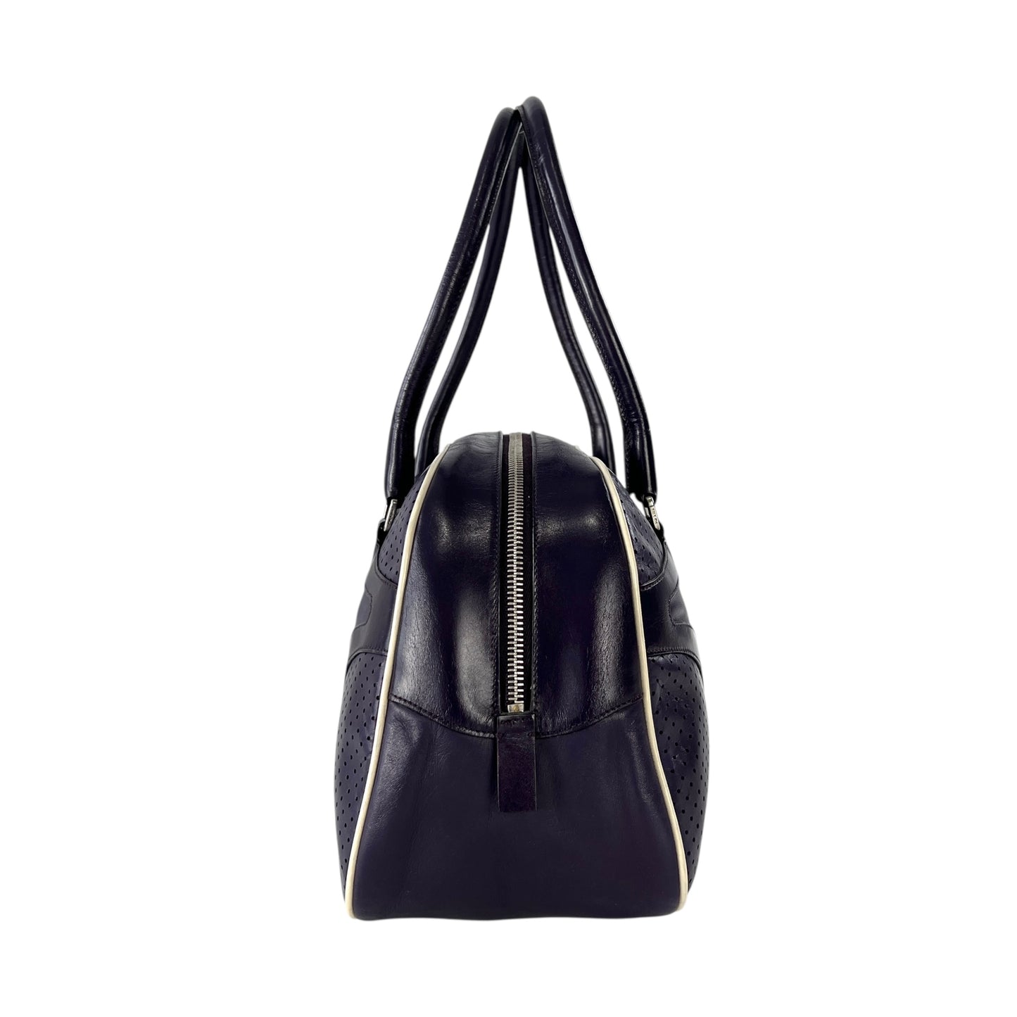Prada Vitello Drive Leather Bowling Bag