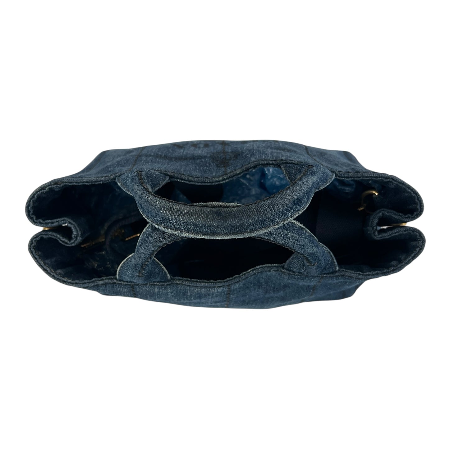 Prada Denim Canapa Tote Bag