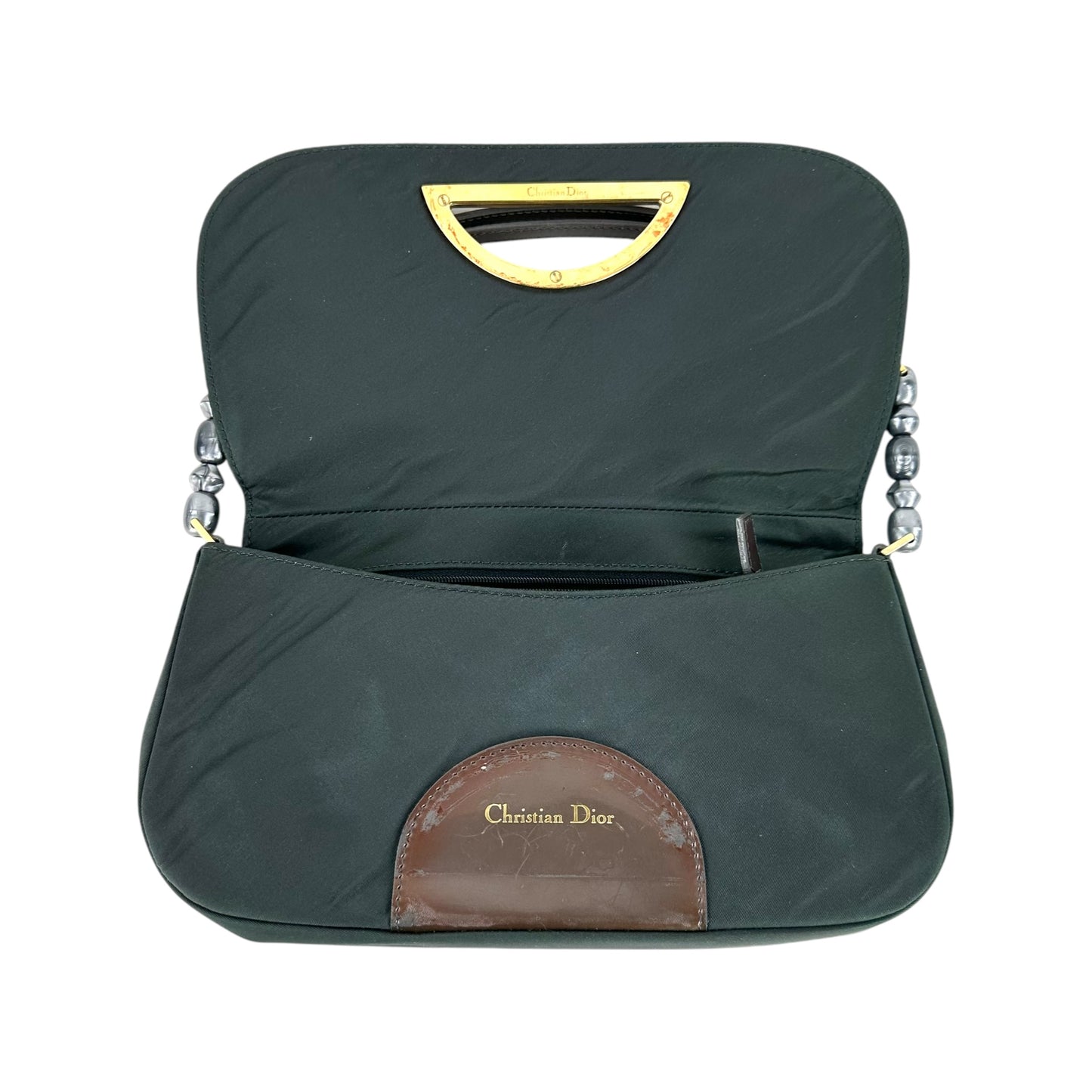 Dior Vintage Maris Pearl Nylon Shoulder Bag