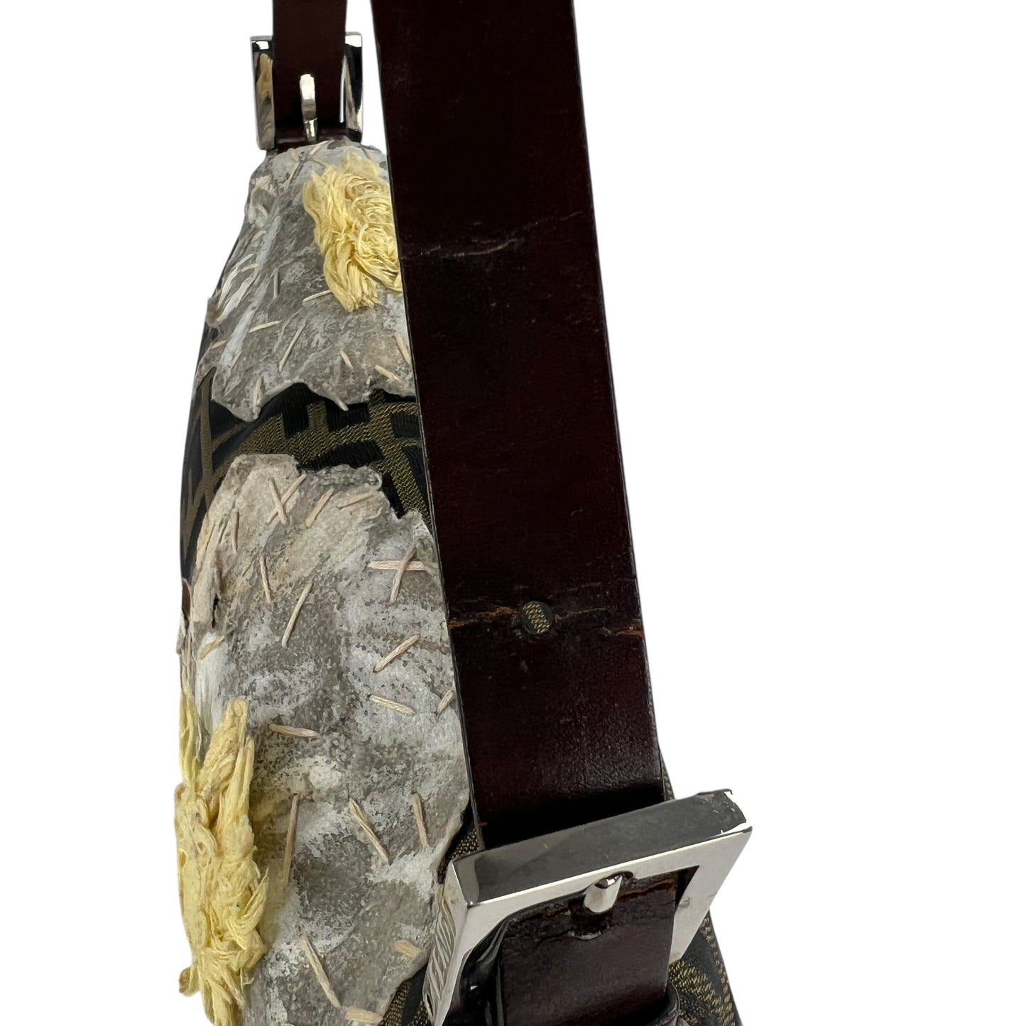 Fendi Zucca Flower Baguette Bag