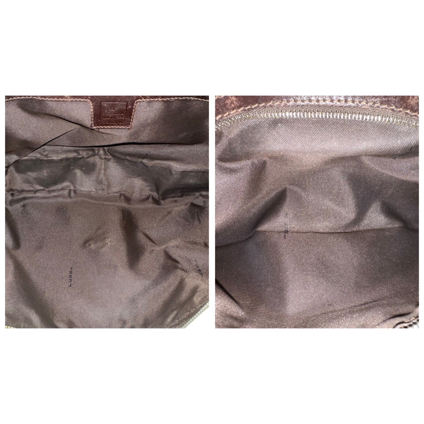 Fendi Zucca Croissant Shoulder Bag