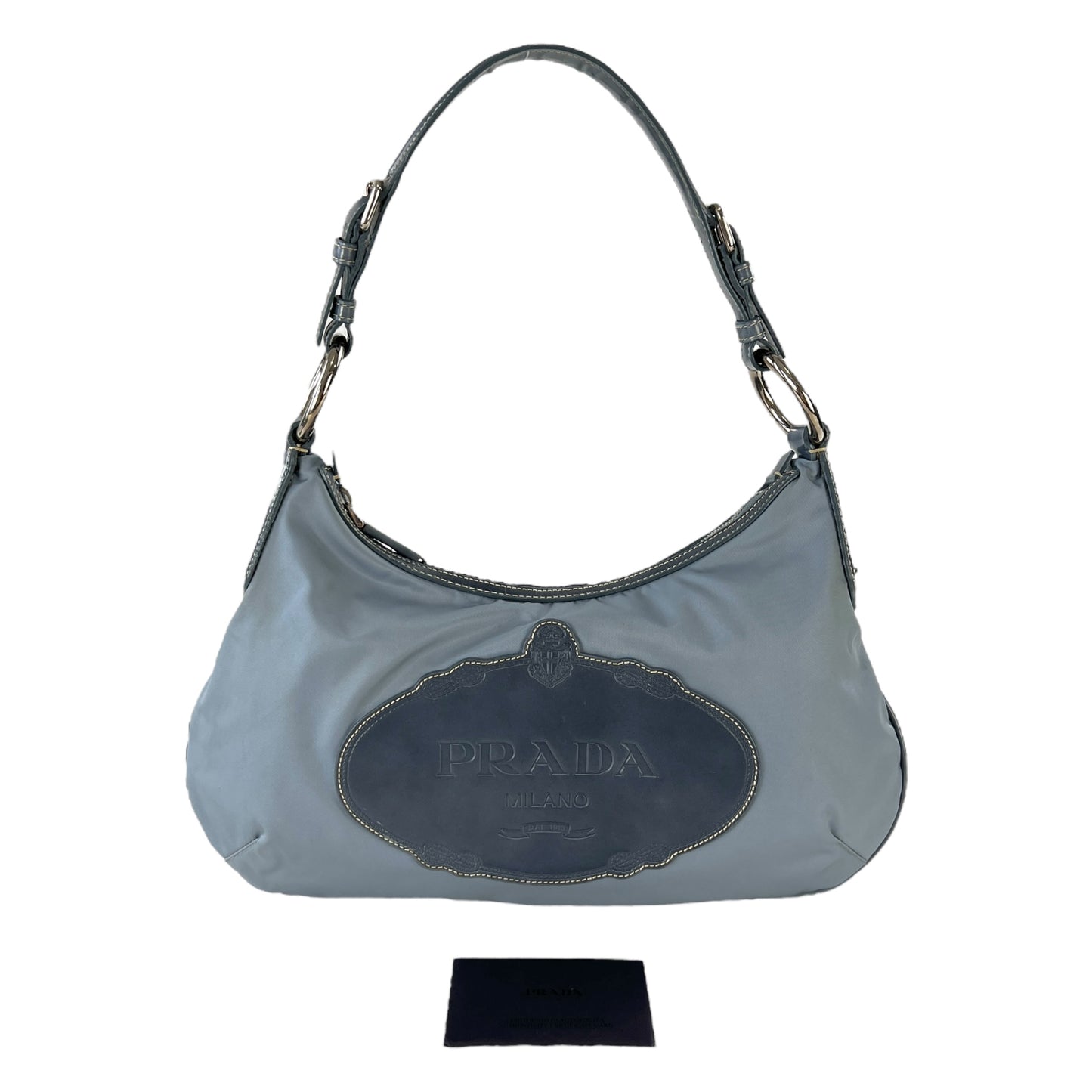 Prada Baby Blue Nylon Shoulder Bag