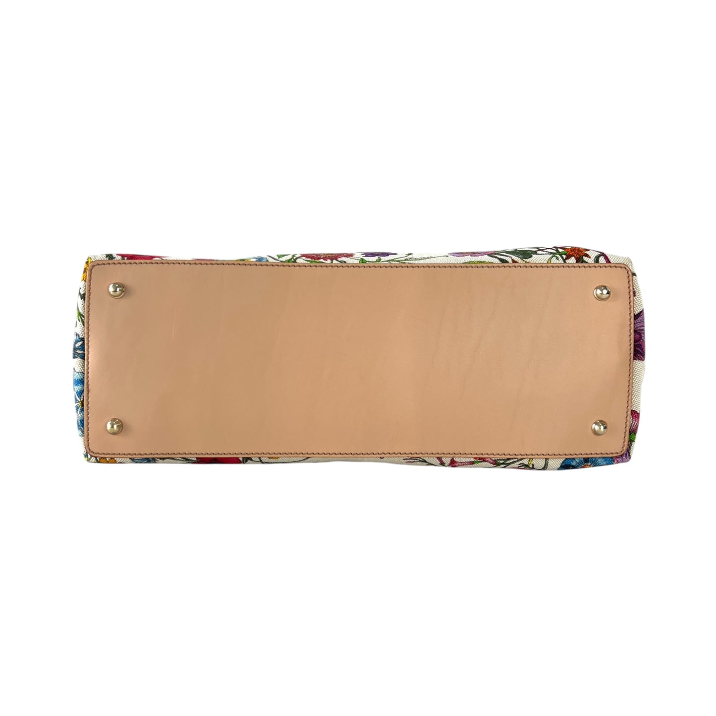 Gucci Flora Bamboo Handbag