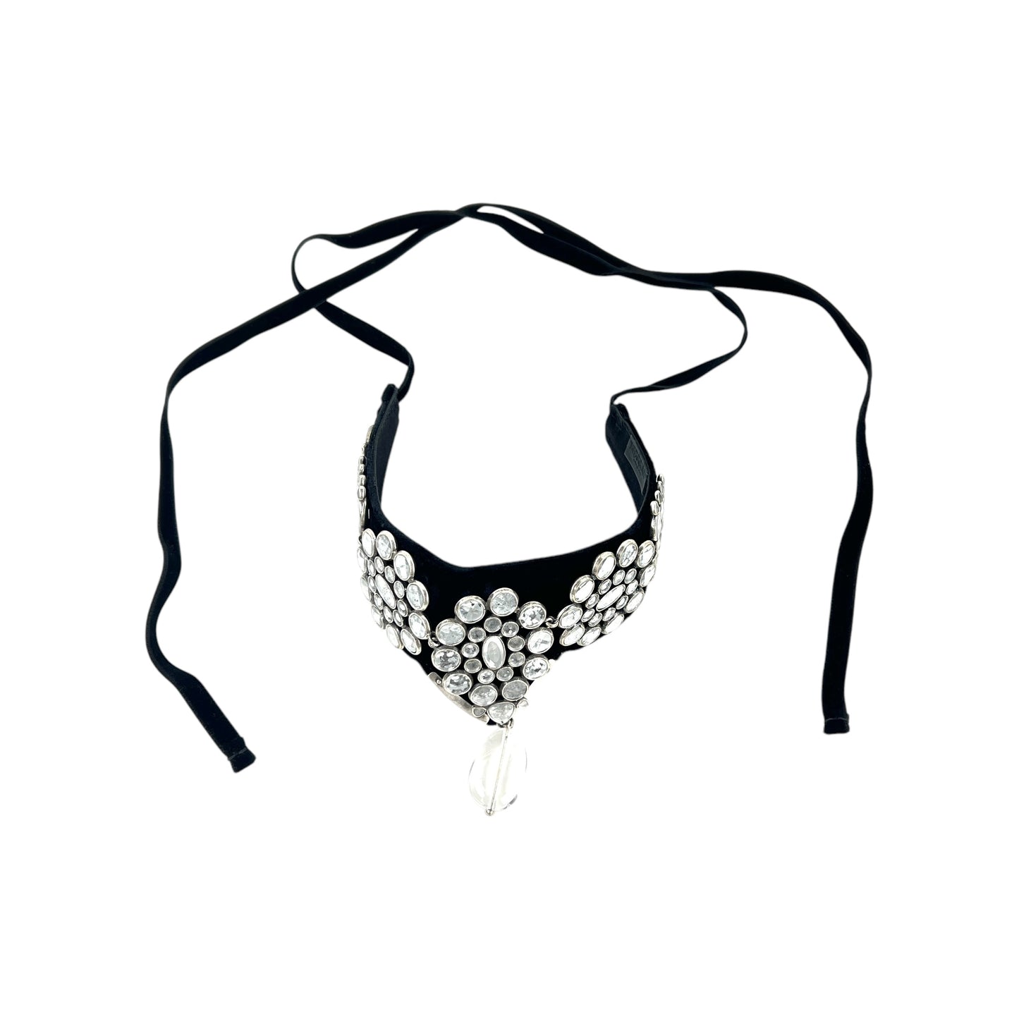 YSL Vintage Tom Ford Velvet Plate Choker