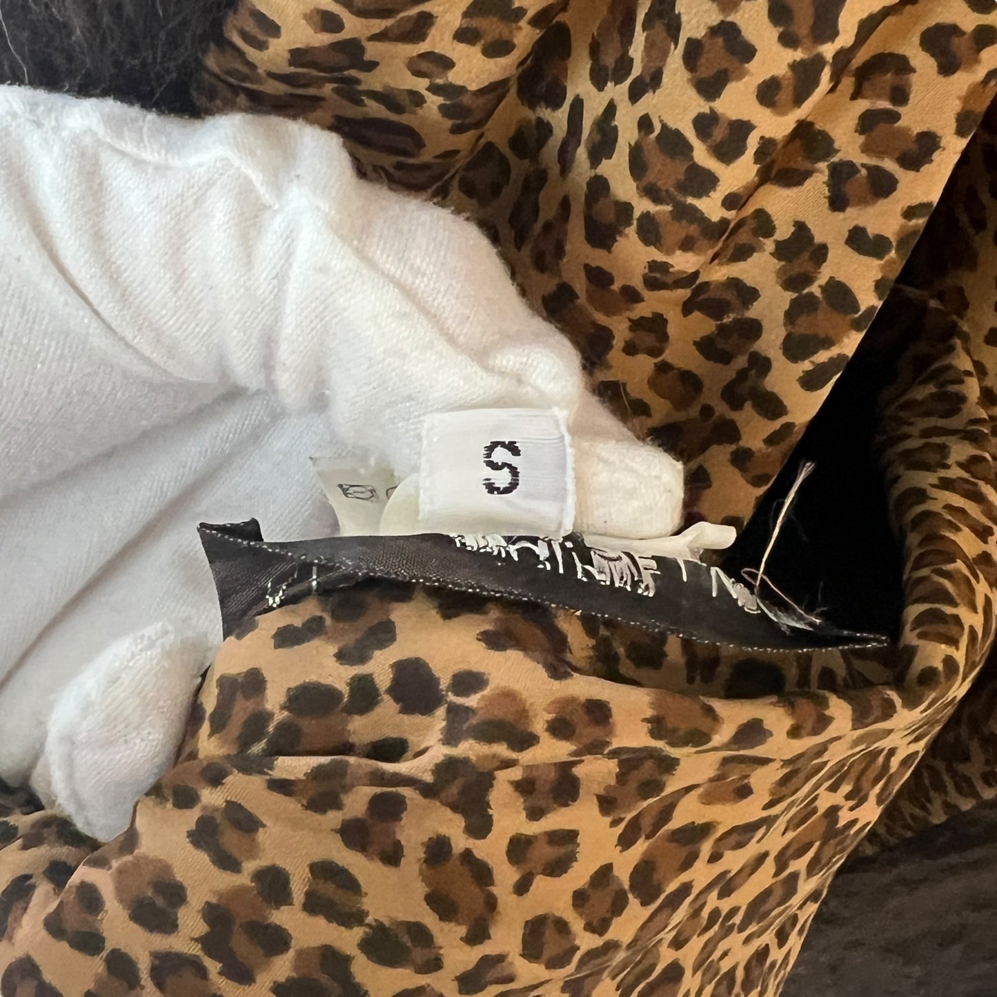 Bottega Veneta Vintage Leopard Print Alpaca Reversible Driving Coat