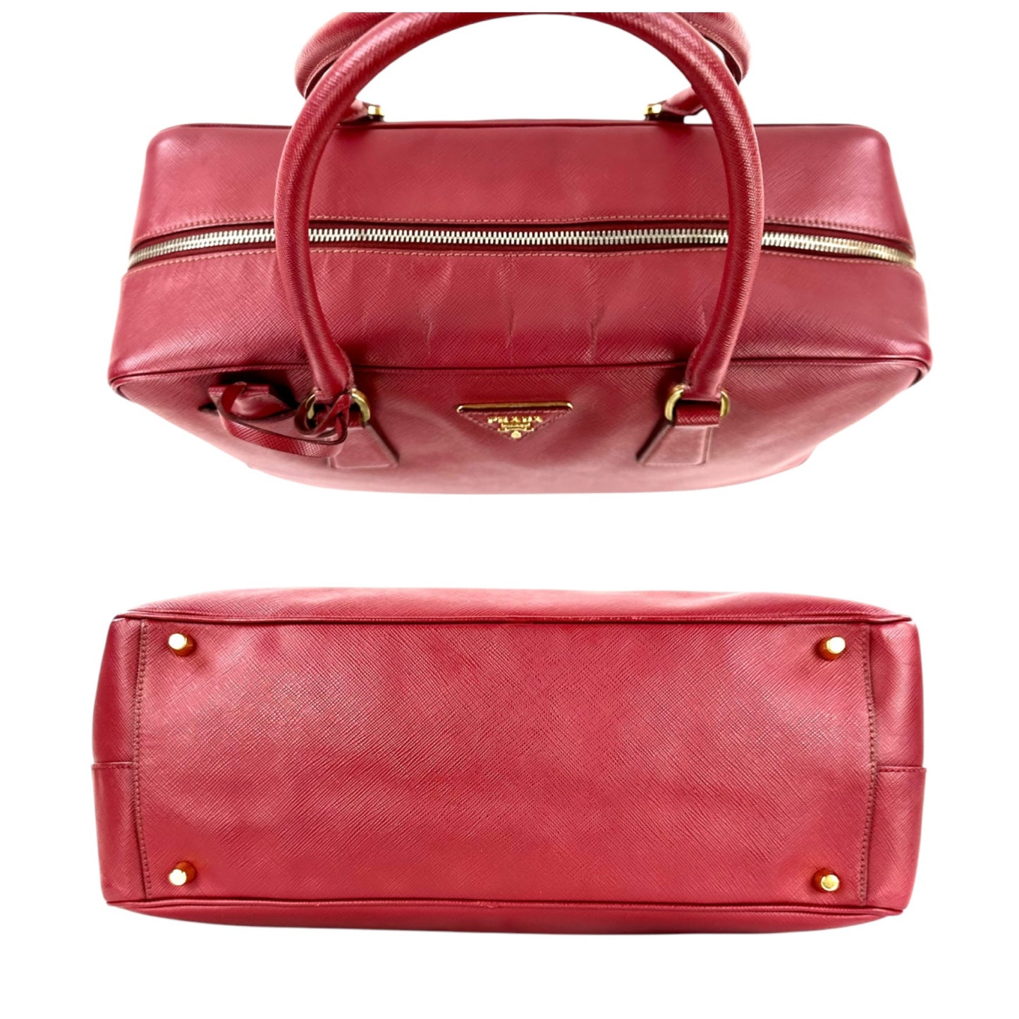 Prada Saffiano Lux Bauletto Bag