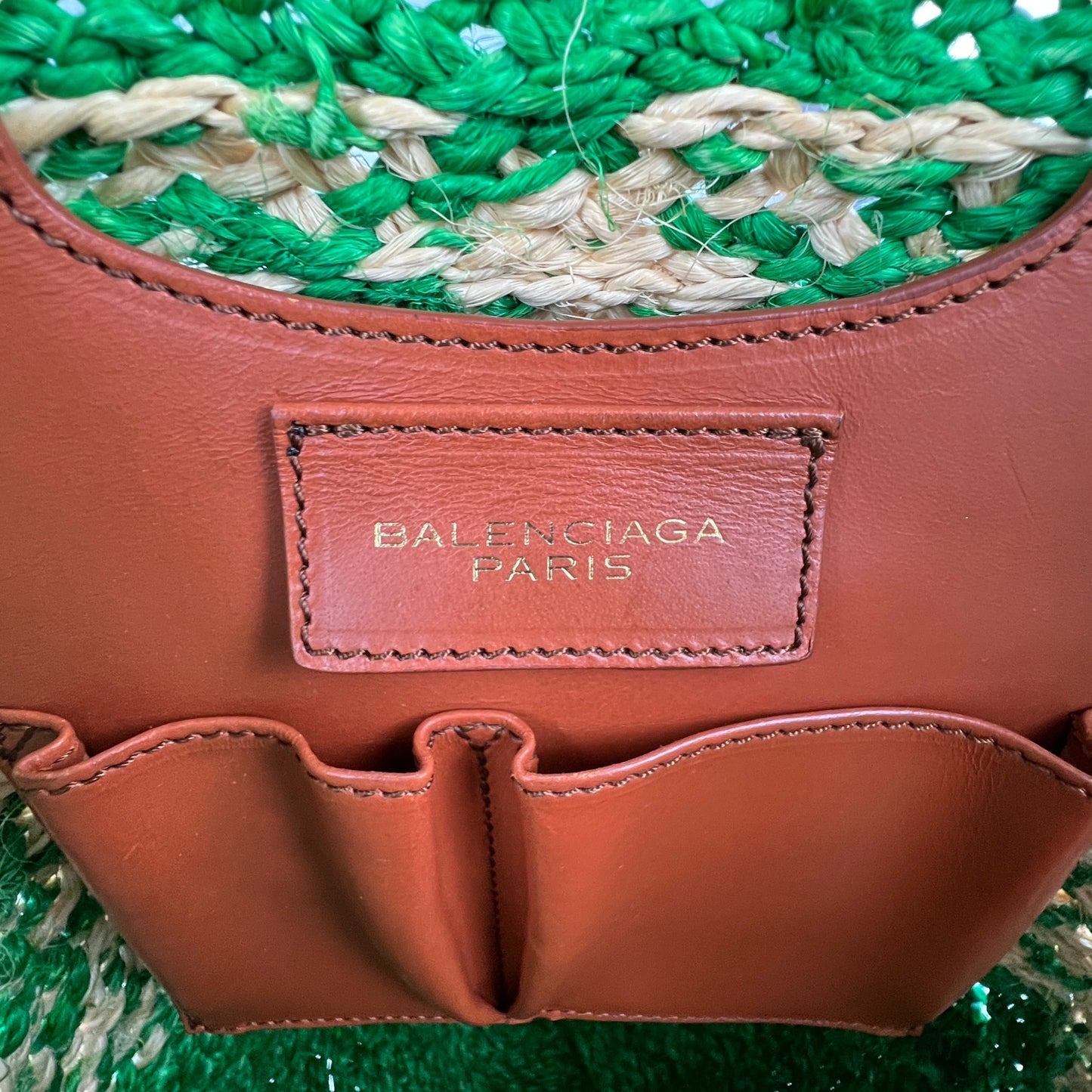 Balenciaga Raffia Tote Bag