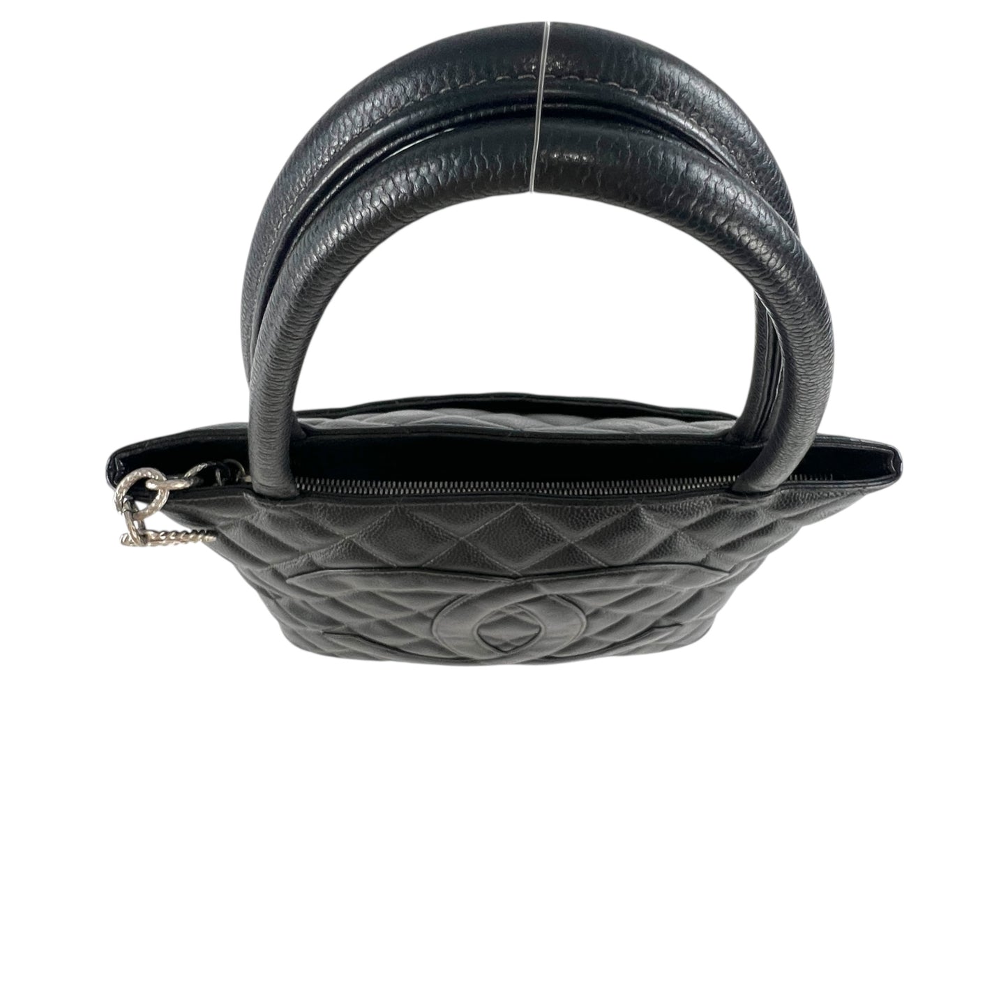 Chanel CC Caviar Leather Medallion Shoulder Bag