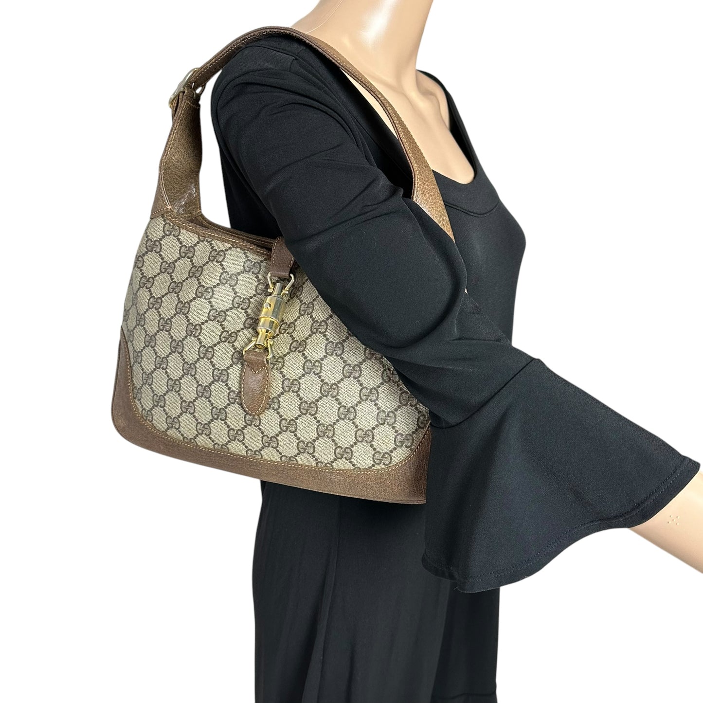 Gucci Vintage Monogram Jackie Shoulder Bag