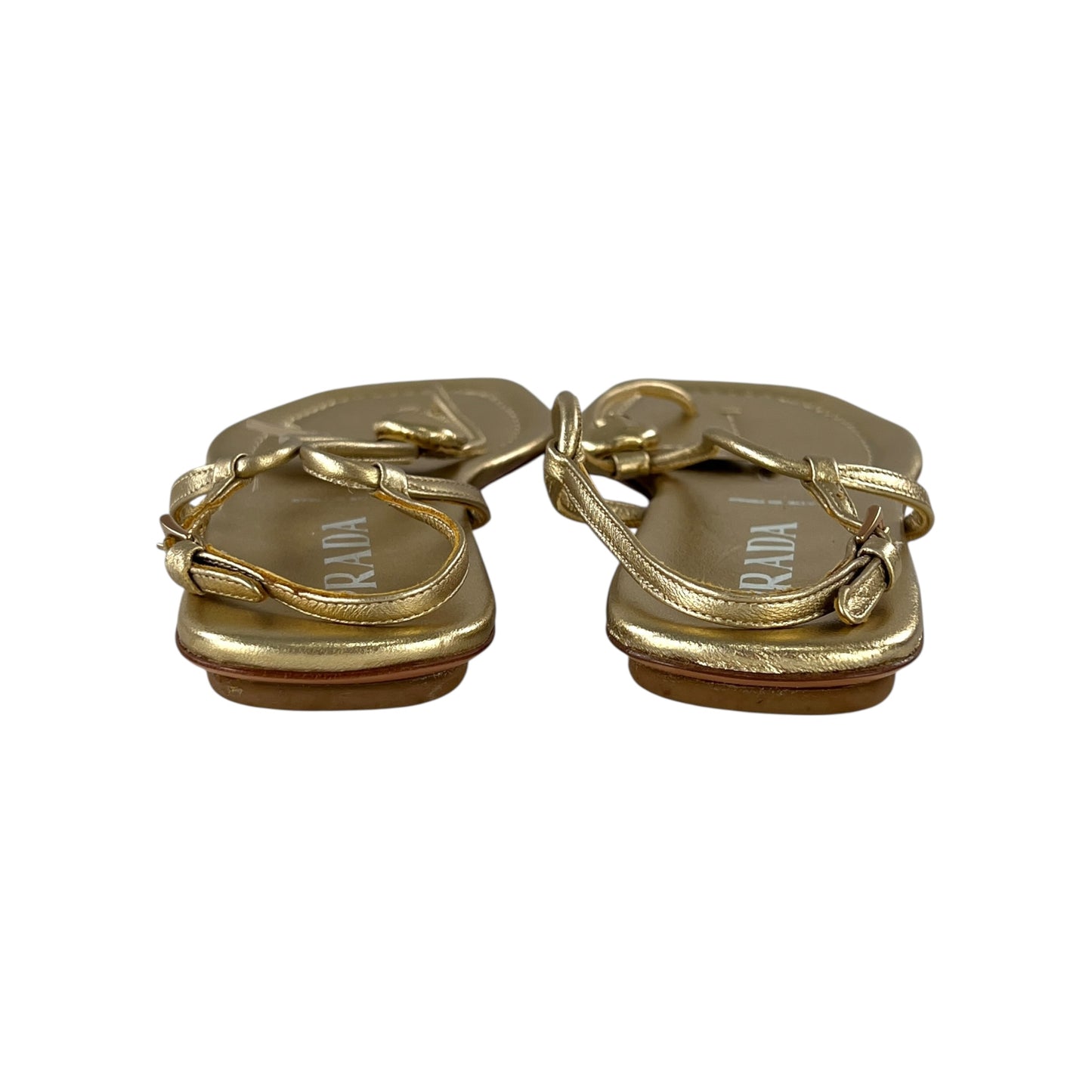 Prada Gold Sandals